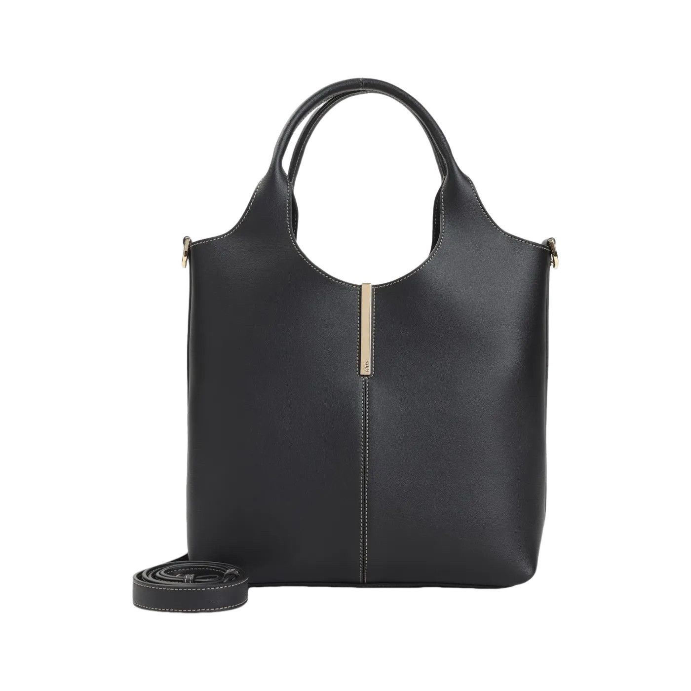 Tod's TOD'S Ebr Black Leather Top Handle Bag New And Authentic Size ONE SIZE - 1 Thumbnail