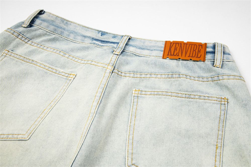 Vintage Men's punk distressed tie-dye washed gradient ripped jeans Size US 32 / EU 48 - 5 Thumbnail