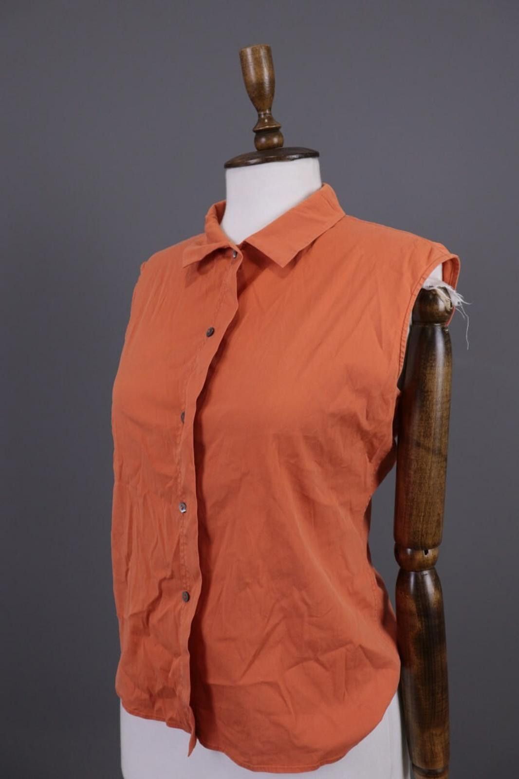 Jil Sander Vintage Jil Sander Orange Button Down Blouse Shirt Size 38 Size M / US 6-8 / IT 42-44 - 5 Thumbnail