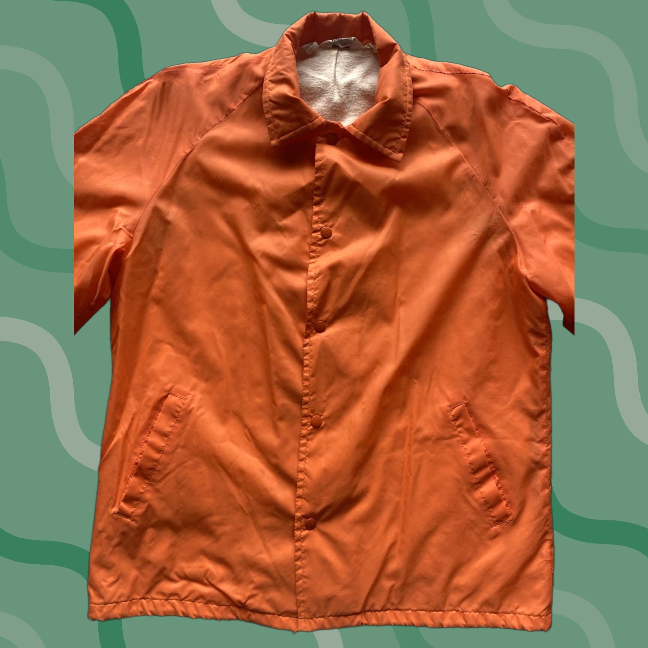 Vintage VINTAGE Montgomery Ward Orange Jacket Snap Men’s XL Tall VTG Size US XL / EU 56 / 4 - 1 Thumbnail