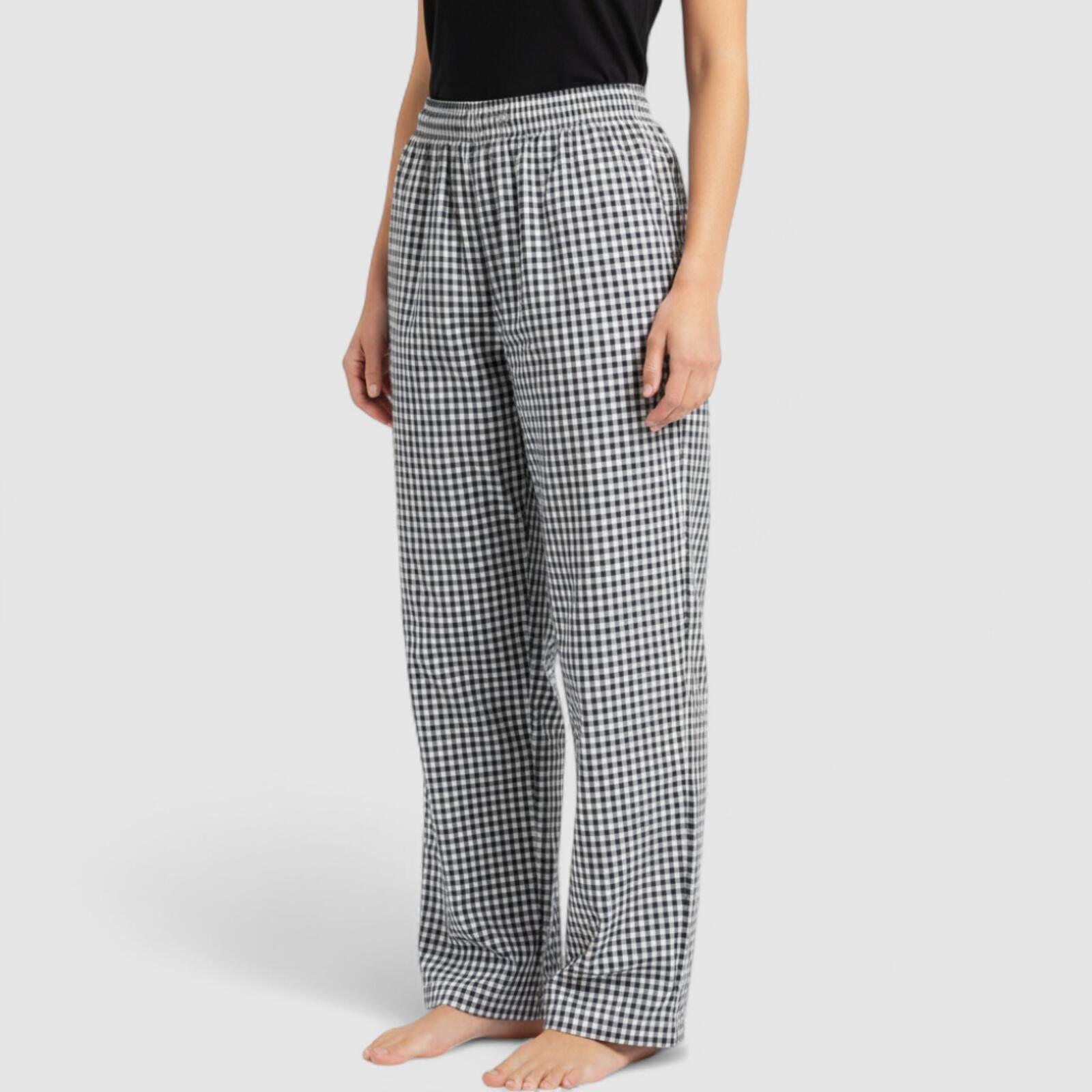 Other Mercer Culinary Black White Houndstooth Pants Womens Small Size 28" / US 6 / IT 42 - 2 Thumbnail