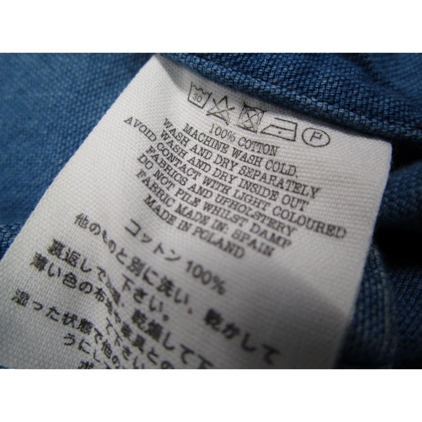 YMC YMC Women's Blue Mock Neck 3/4 Sleeve Pullover Blouse Size S - Casual Knit Top Size S / US 4 / IT 40 - 4 Thumbnail