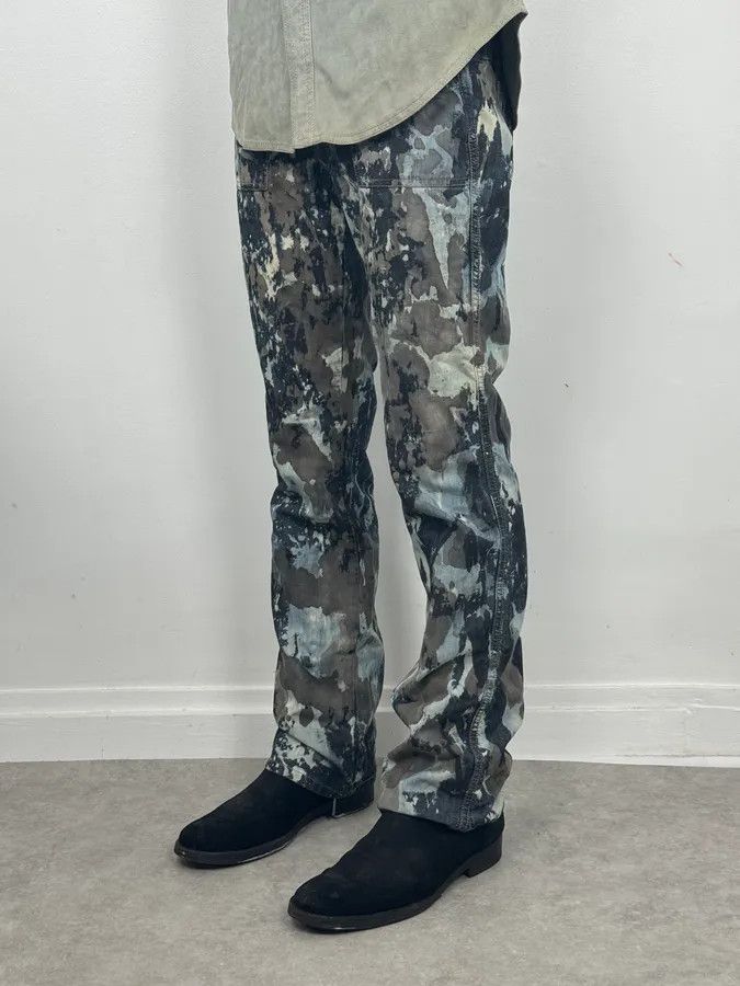 Diesel 2000s Diesel Rust Splash Paint Blue Pants Size US 32 / EU 48 - 3 Thumbnail