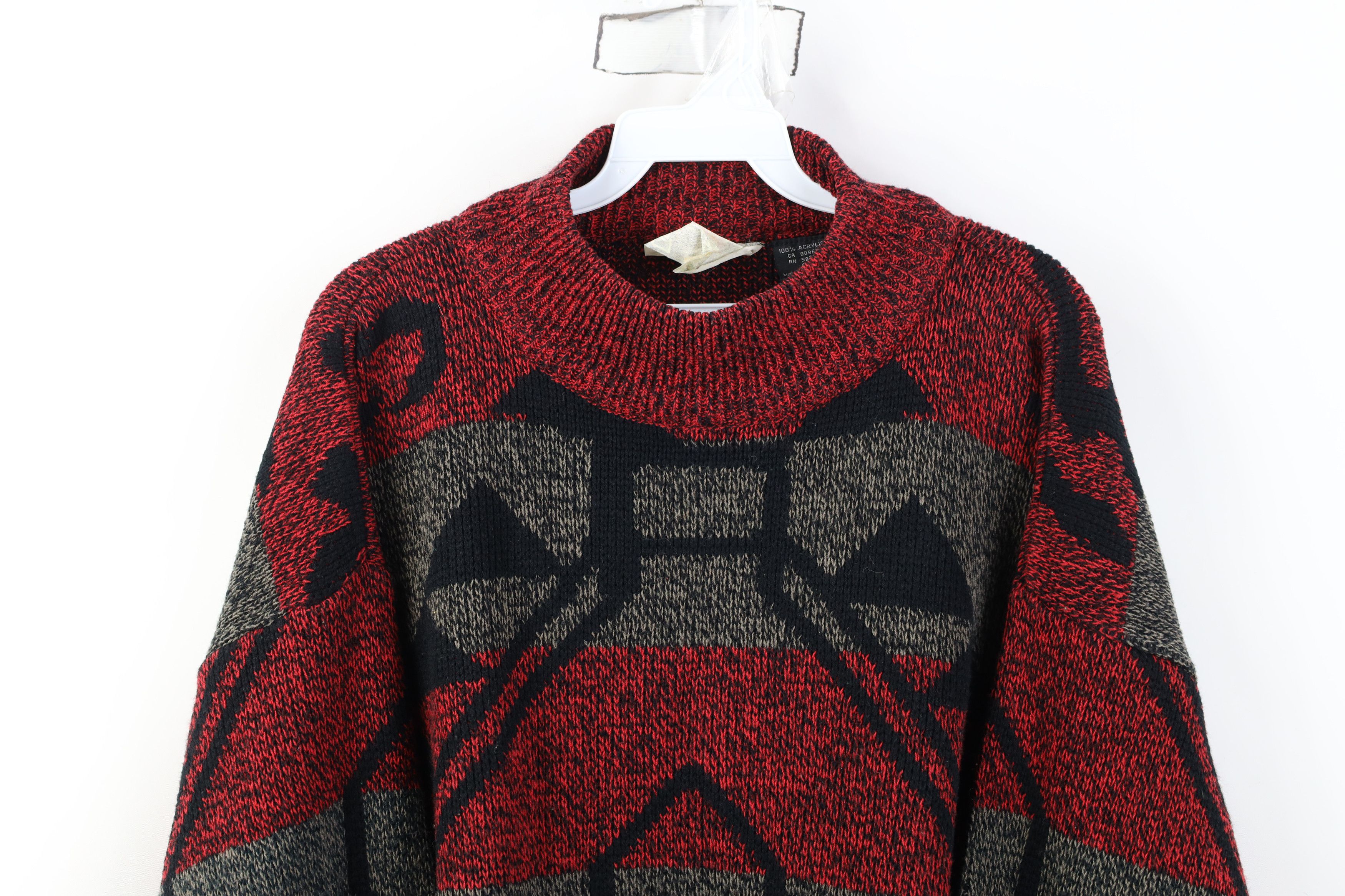 Vintage Vintage 90s Coogi Style Fair Isle Geometric Knit Sweater Size US S / EU 44-46 / 1 - 2 Thumbnail