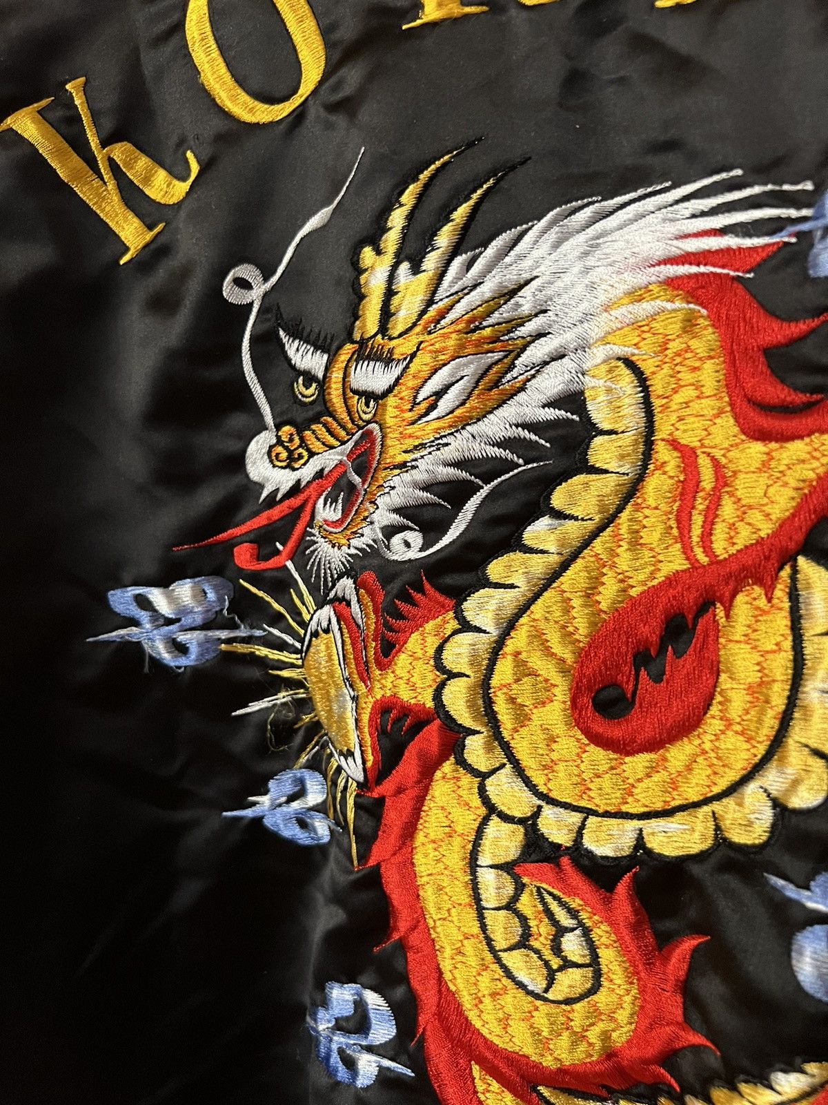 Japanese Brand KOREA🇰🇷 DRAGON BOMBER JACKET VINTAGE 90s VARSITY Size US M / EU 48-50 / 2 - 7 Thumbnail