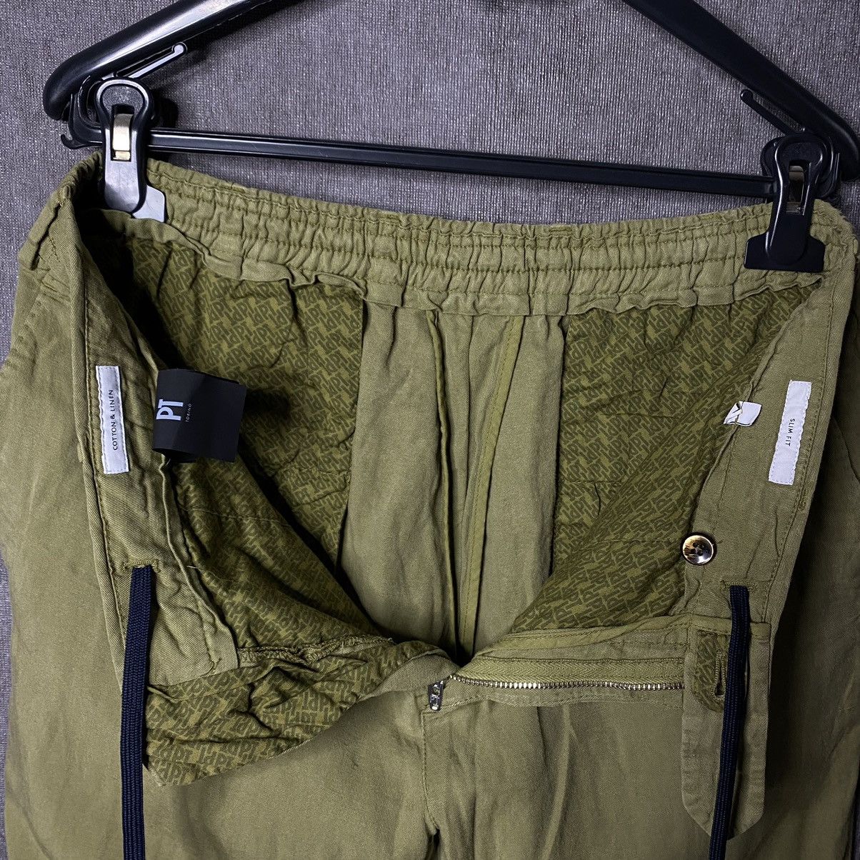PT Torino PT Torino Slim-fit cotton and linen pants Size US 32 / EU 48 - 6 Thumbnail