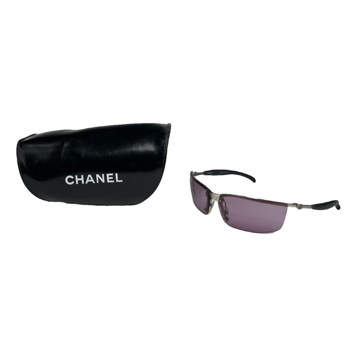 Chanel Purple Metal Sunglasses Size ONE SIZE - 1 Thumbnail