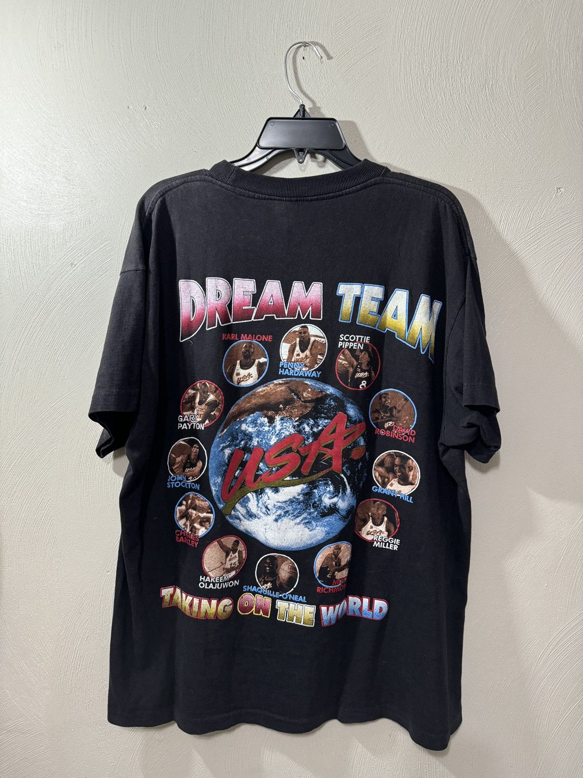 Rap Tees × Vintage Vintage 90s NBA Dream Team USA Olympics Rap Tee Size XL Size US XL / EU 56 / 4 - 3 Thumbnail