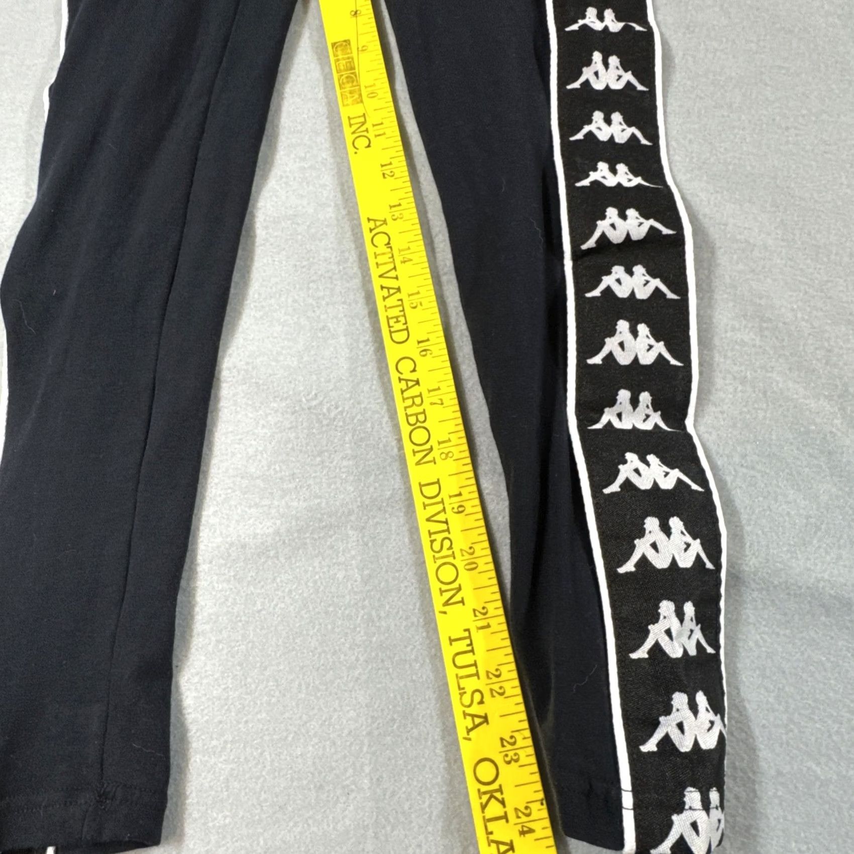 Kappa KAPPA Womens Leggings Size Small Black Colourblock Polyester Logo Graphic Size 28" / US 6 / IT 42 - 4 Thumbnail