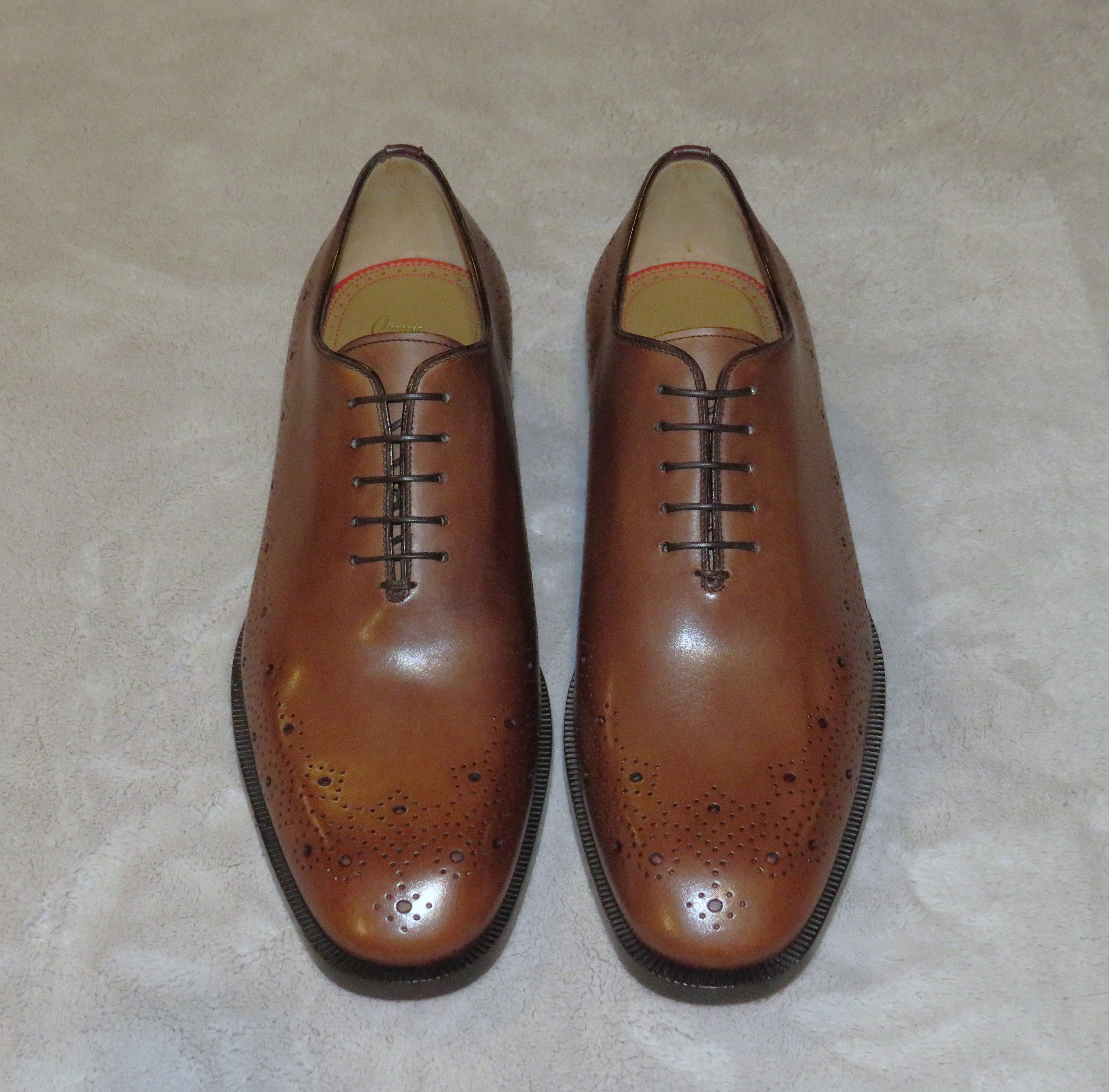 Christian Louboutin Corteobello Havane Medallion Red Bottom Oxford US 8 NWB Size US 8 / EU 41 - 1 Thumbnail