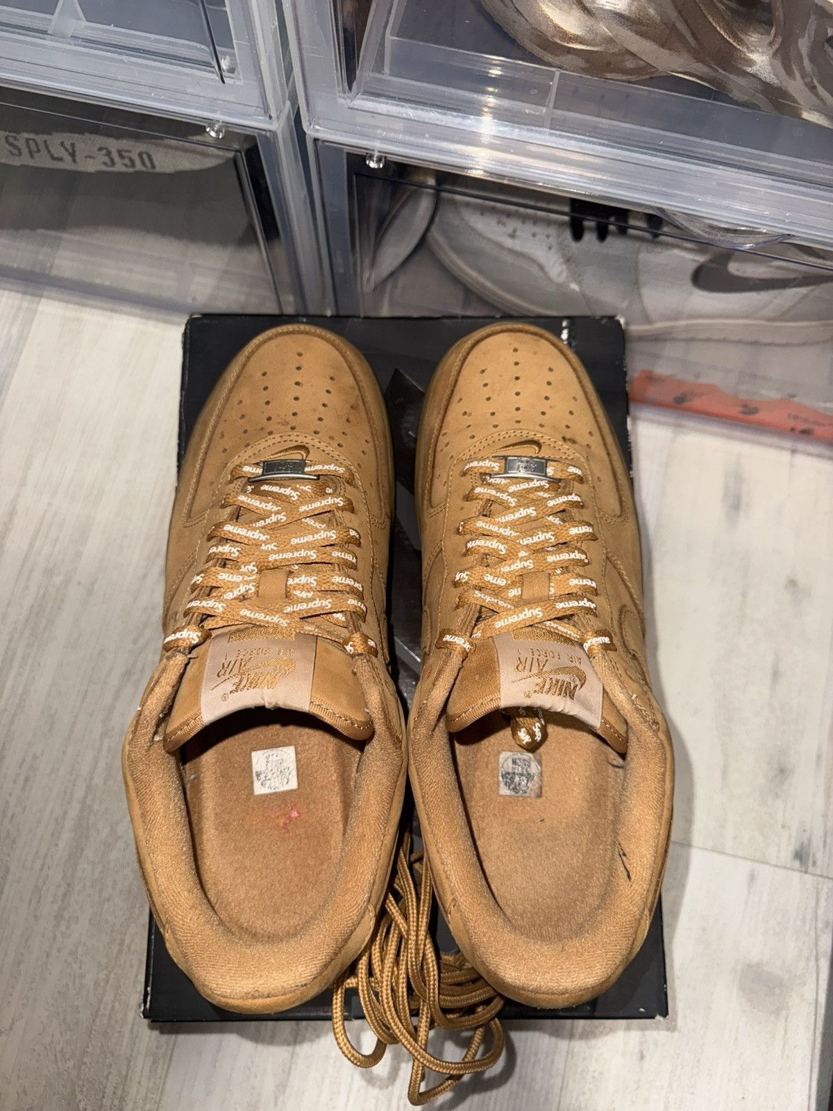 Nike × Supreme Nike x Supreme Air Force 1 Low Wheat Size US 10 / EU 43 - 6 Thumbnail