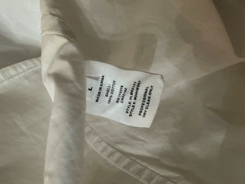 Helmut Lang HELMUT LANG white shirts Size US L / EU 52-54 / 3 - 4 Thumbnail