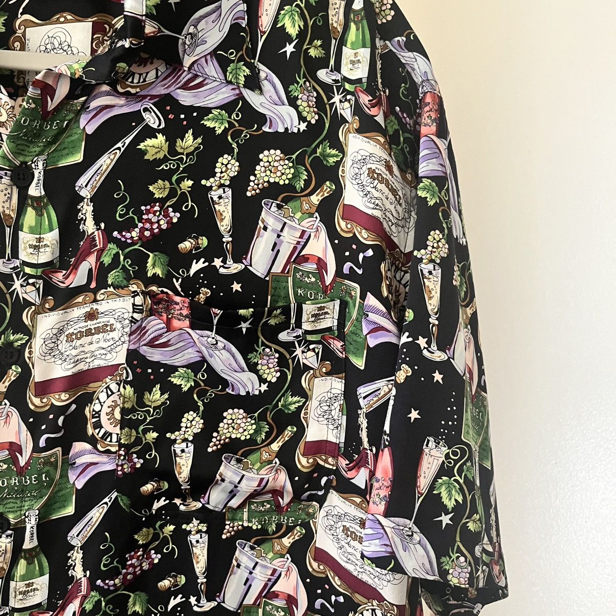 Nicole Miller 1994 Nicole Miller Limited Edition 100% Silk Korbel Shirt L Size US L / EU 52-54 / 3 - 4 Thumbnail