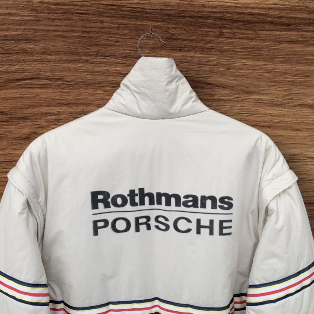 Porsche Design VINTAGE 1980s ROTHMAN PORSCHE ZIPPER JACKET CREAM Size US L / EU 52-54 / 3 - 7 Thumbnail