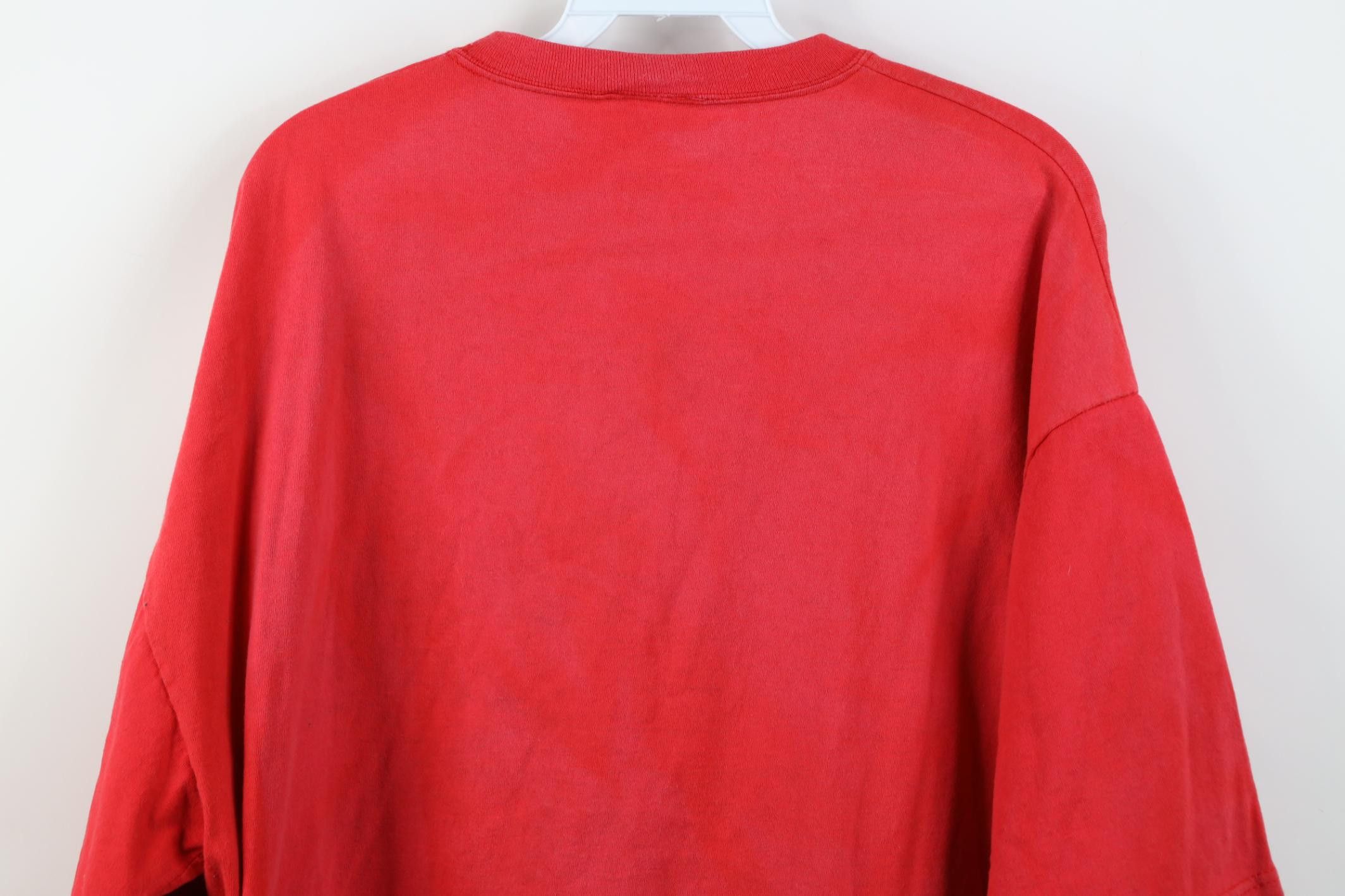 Vintage Vintage 90s Detroit Red Wings Hockey T-Shirt Cotton USA Size US XL / EU 56 / 4 - 14 Thumbnail