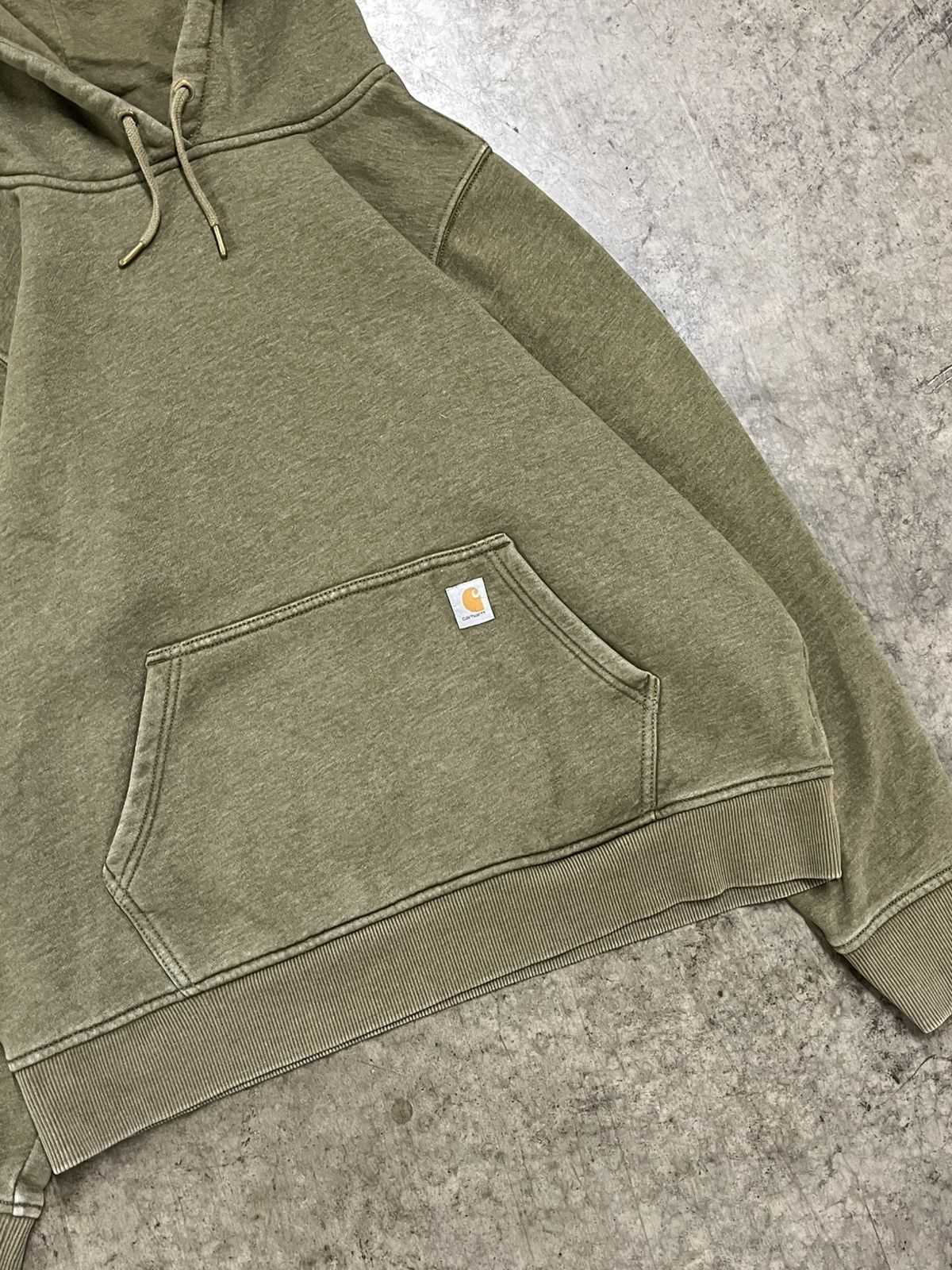 Carhartt × Vintage Carhartt earth tone green hoodie boxy skater streetwear Size US XL / EU 56 / 4 - 4 Thumbnail