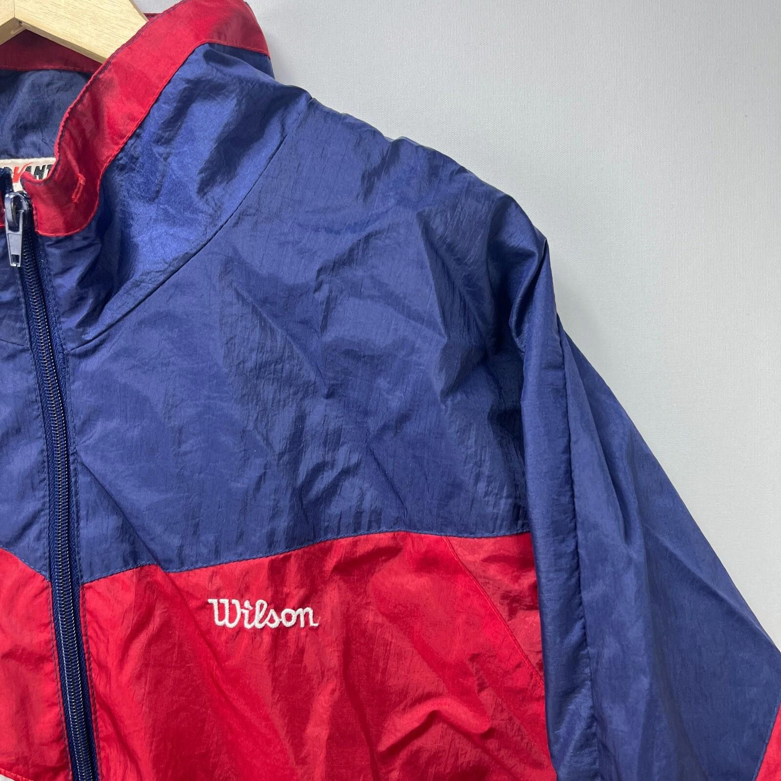 Wilson Vintage '90s Wilson Advantage Windbreaker Jacket XL Tennis Size US XL / EU 56 / 4 - 4 Thumbnail