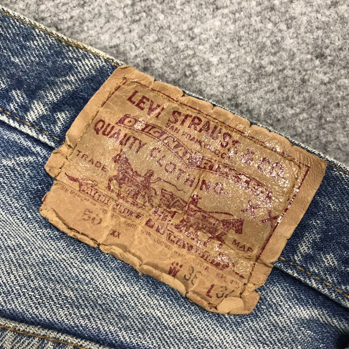 Levi's Vintage Clothing × Vintage Levi’s 501xx distressed denim jeans pants Size US 34 / EU 50 - 17 Thumbnail