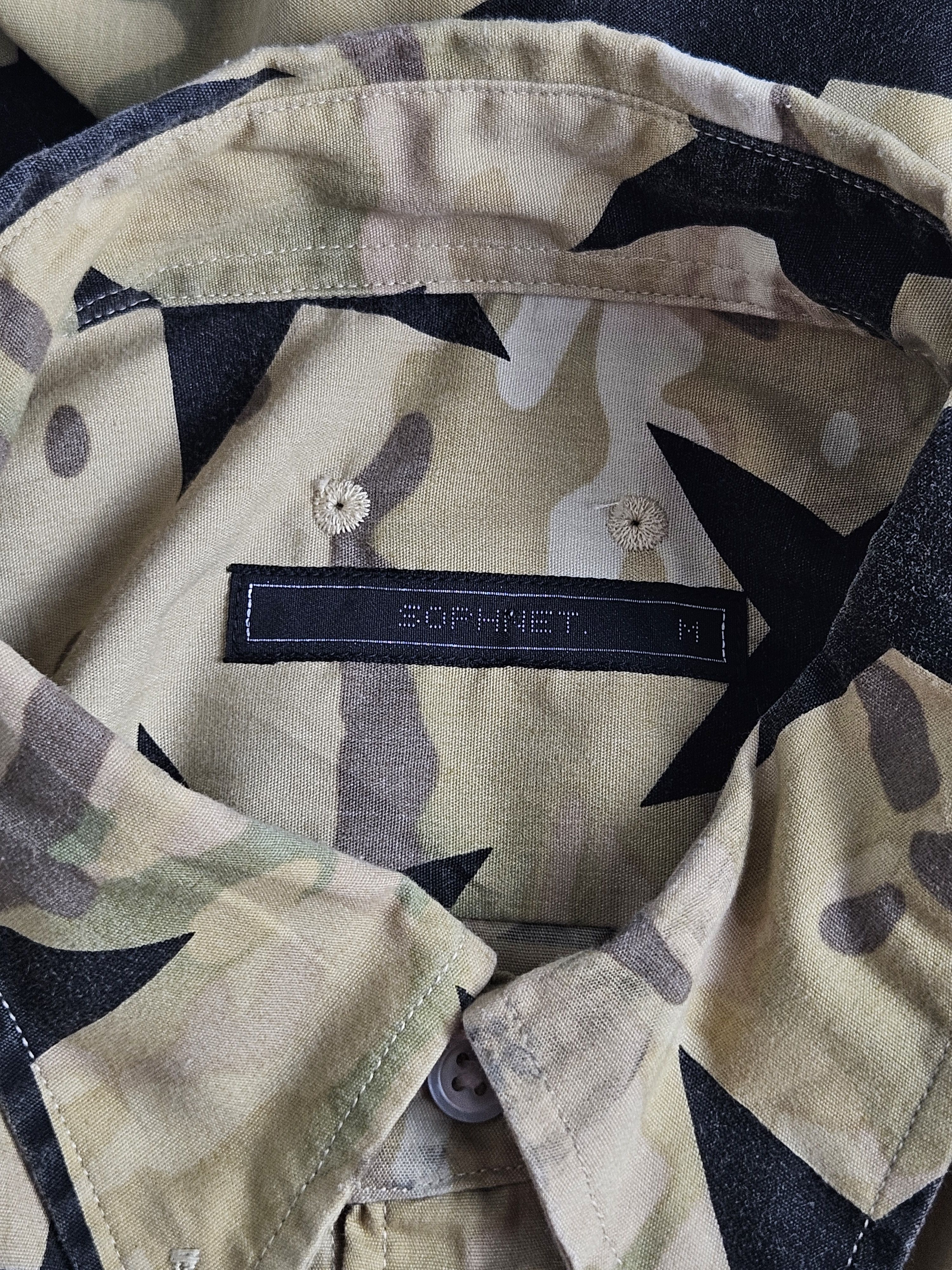 Sophnet. SOPHNET Sta Camo Button Down Shirt Size US M / EU 48-50 / 2 - 4 Thumbnail