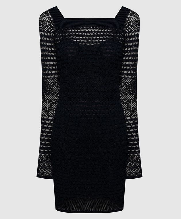 Tom Ford o1w1db10525 ACK420 Lace Mini Dress in Black Size M / US 6-8 / IT 42-44 - 1 Thumbnail