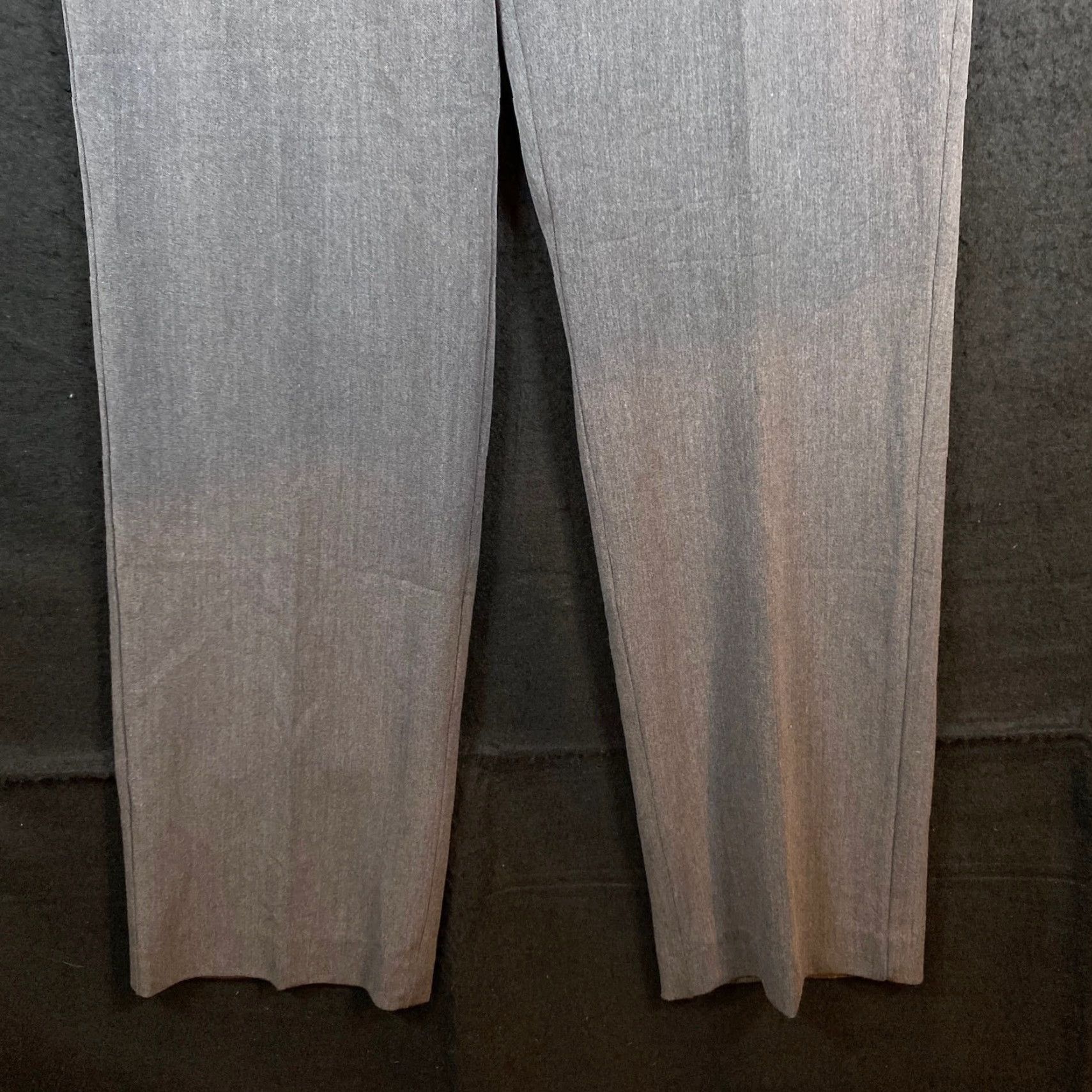 Vintage Chicos Women's Pants Gray Pull On Side Zip Straight Leg Rayon Blend Stretch 0 (S) Size 30" / US 8 / IT 44 - 3 Thumbnail