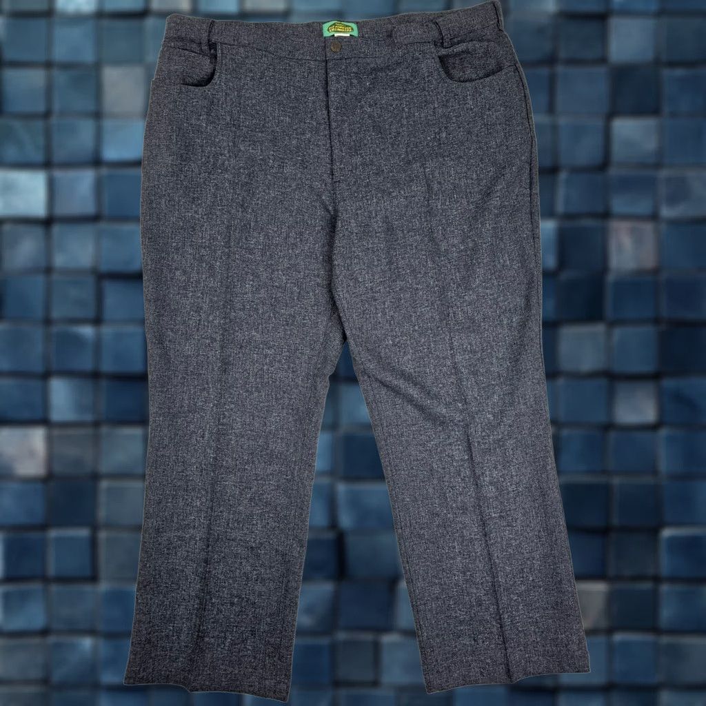 Haband VINTAGE Haband Fit Forever Heather Blue Pants Men 44x30 Polyester Straight Leg EUC Size US 44 / EU 60 - 1 Thumbnail