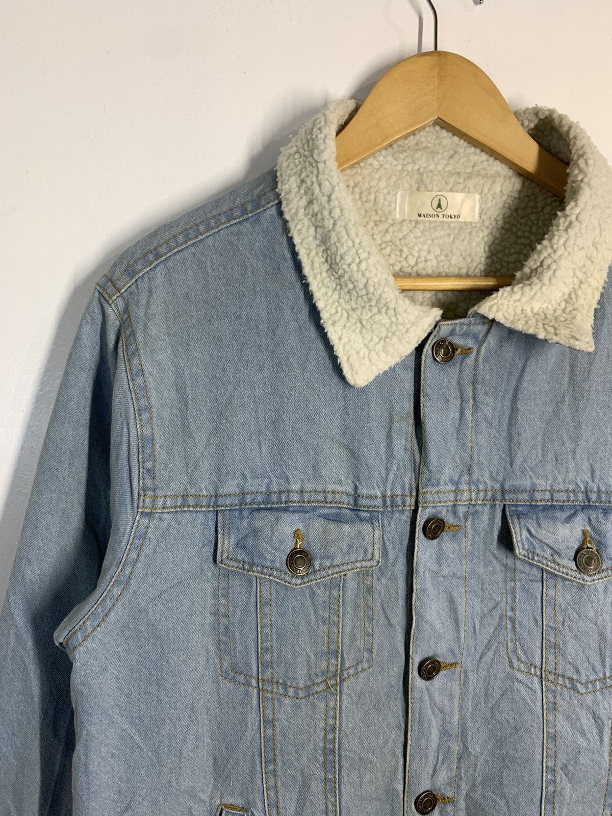 Japanese Brand × Vintage Vintage Maison Tokyo Sherpa Jean Jacket Size US L / EU 52-54 / 3 - 5 Thumbnail