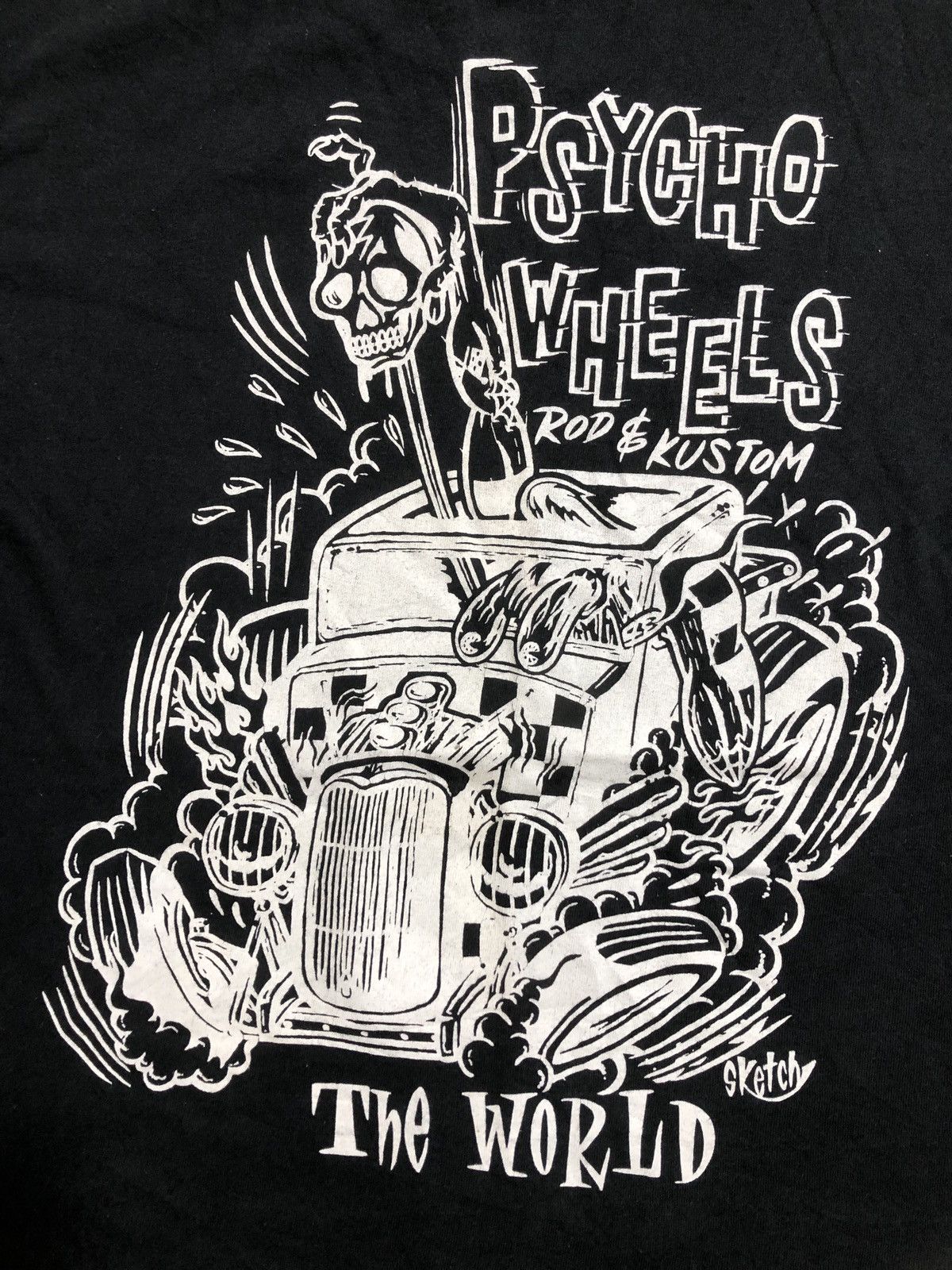 Vintage Vintage Psycho Wheels Rod & Kustom T-Shirt Size US L / EU 52-54 / 3 - 2 Thumbnail