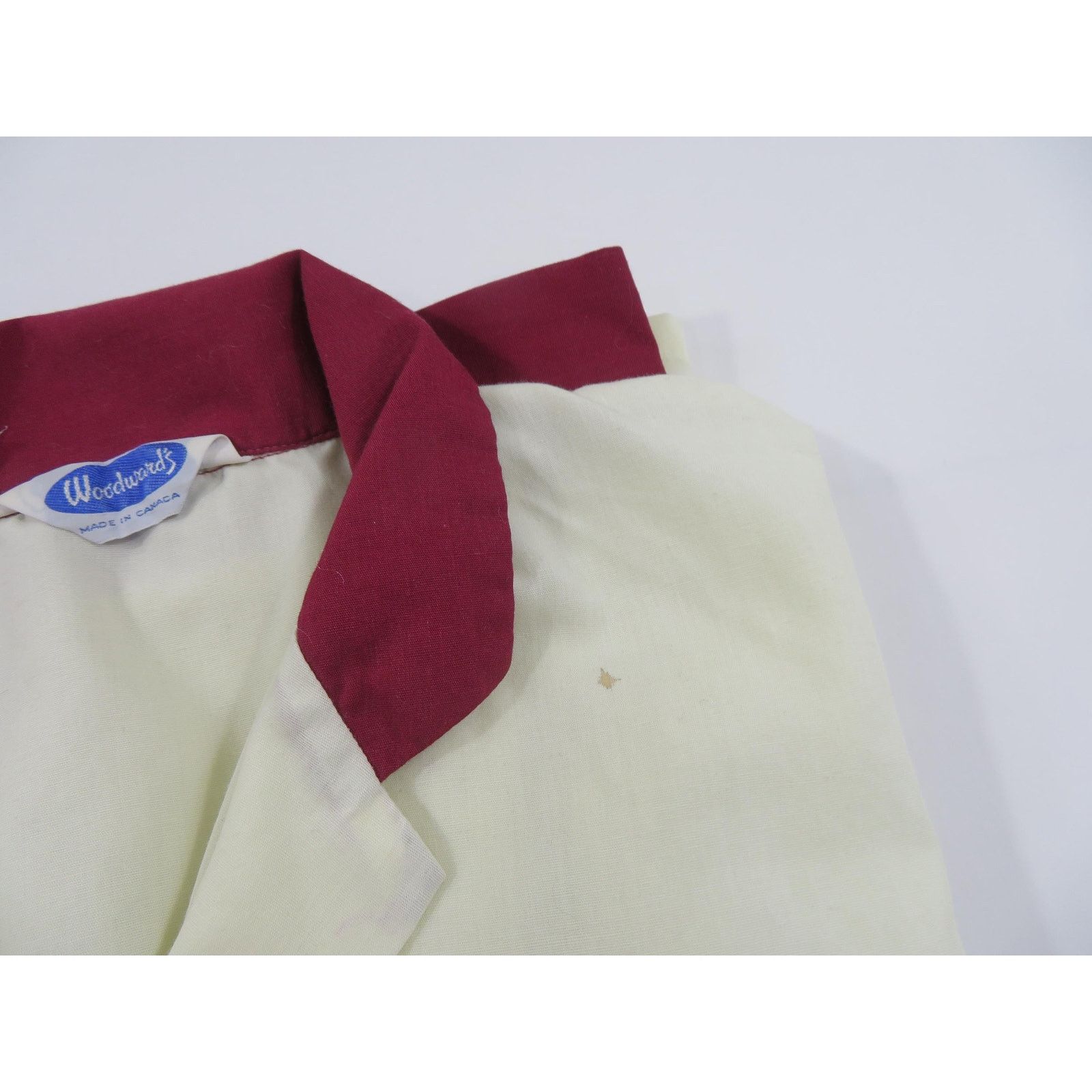 Other Woodward Cabana Shirt Blouse Ivory White, Sz L 1960s Size US L / EU 52-54 / 3 - 6 Thumbnail