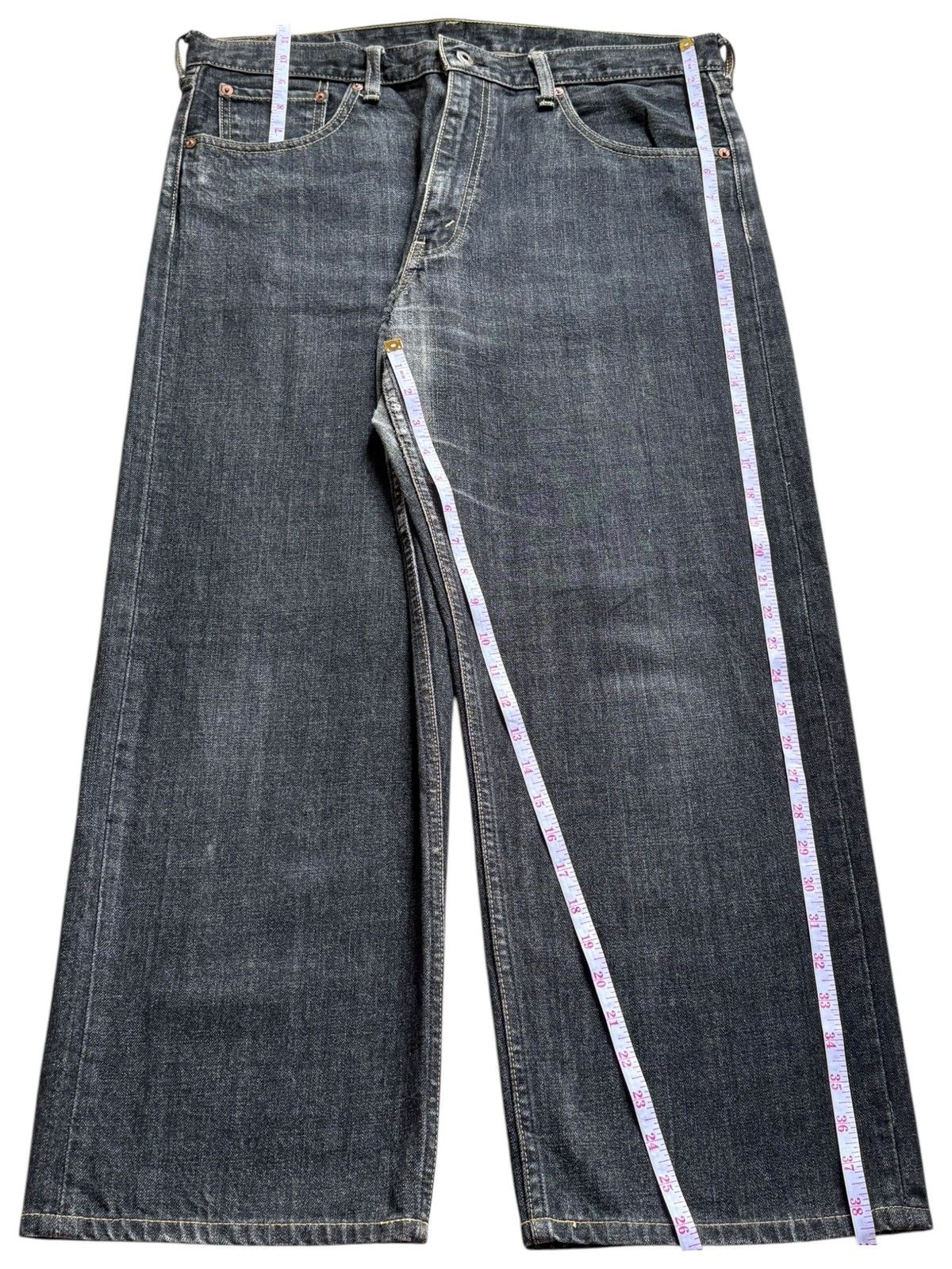 LVC × Levi's × Levi's Vintage Clothing Vintage 90s Levis 503 Black Loose Baggy Jeans Size US 36 / EU 52 - 14 Thumbnail