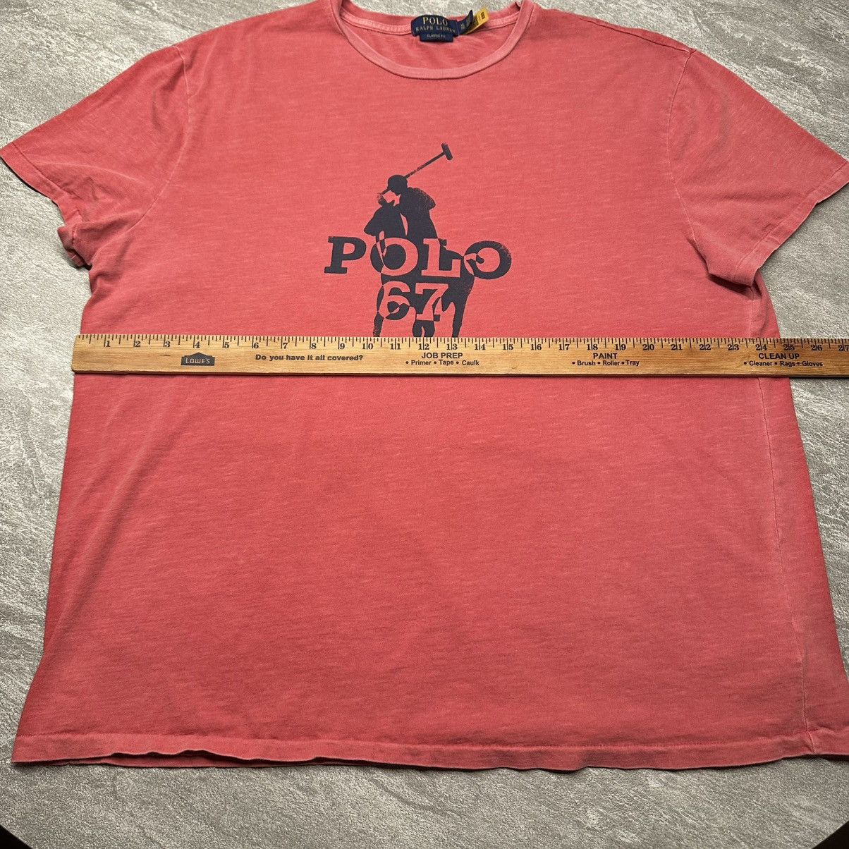 Polo Ralph Lauren Polo Ralph Lauren Big Pony RL67 T-Shirt Classic Fit Printed Size US XL / EU 56 / 4 - 4 Thumbnail