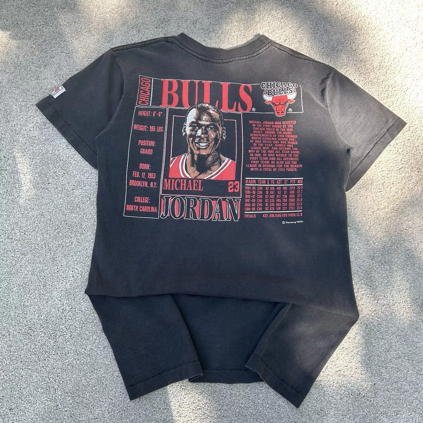Nutmeg Vintage Michael Jordan Nutmeg Mills Shirt Adult Size US L / EU 52-54 / 3 - 7 Thumbnail