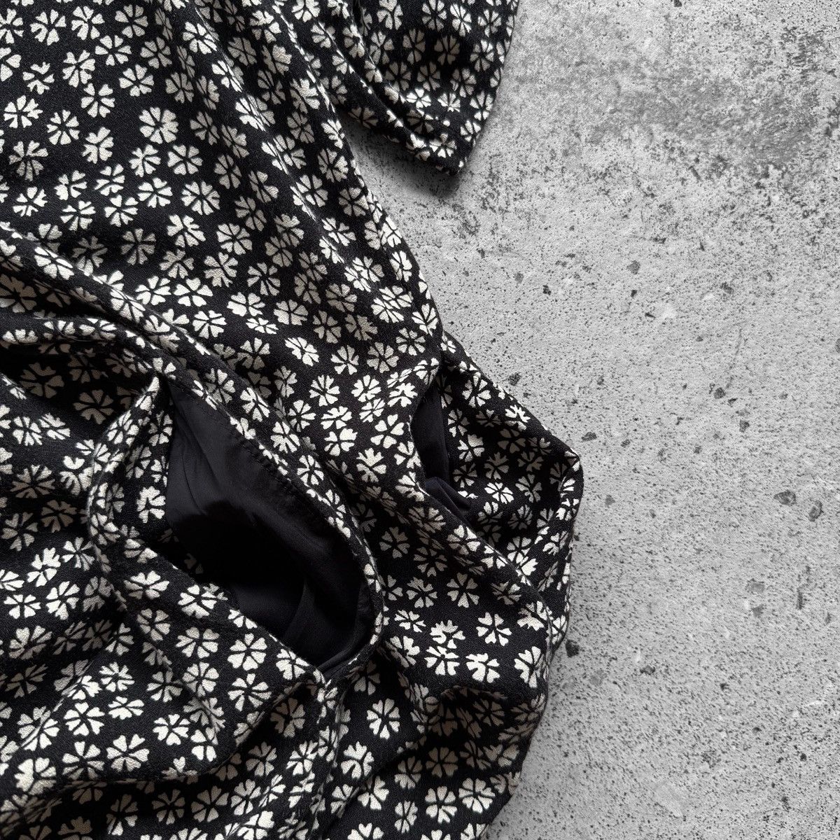 Marimekko Marimekko Black White Floral Patterned Relaxed Fit Dress Size M / US 6-8 / IT 42-44 - 6 Thumbnail