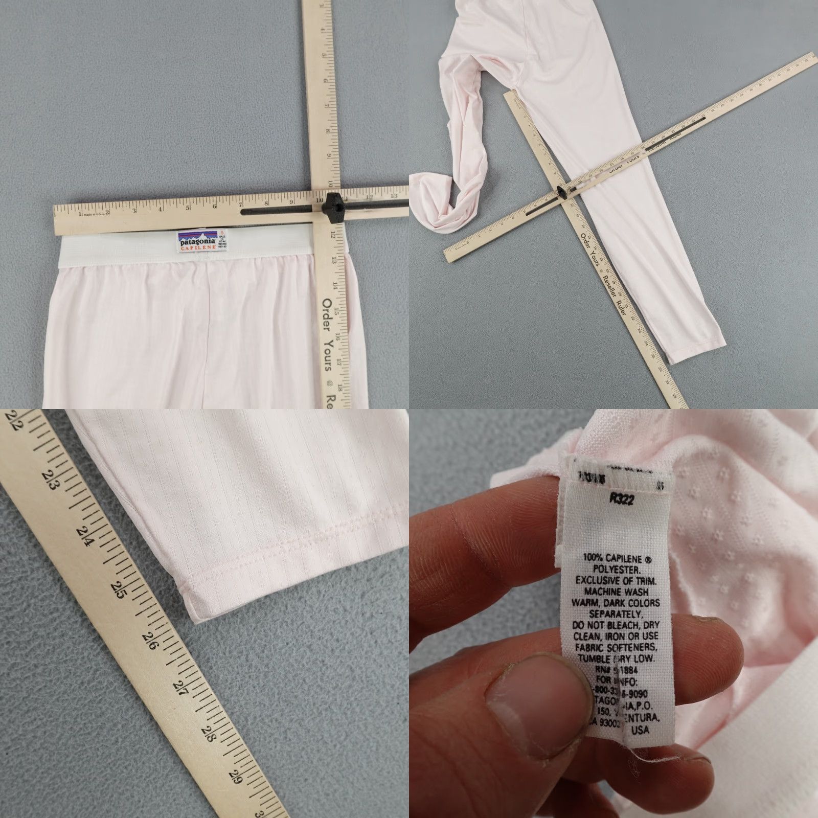 Patagonia VINTAGE Patagonia Pants Womens Small Pink Capilene Baselayer Thermal Sweatpants 90s Size 28" / US 6 / IT 42 - 8 Thumbnail