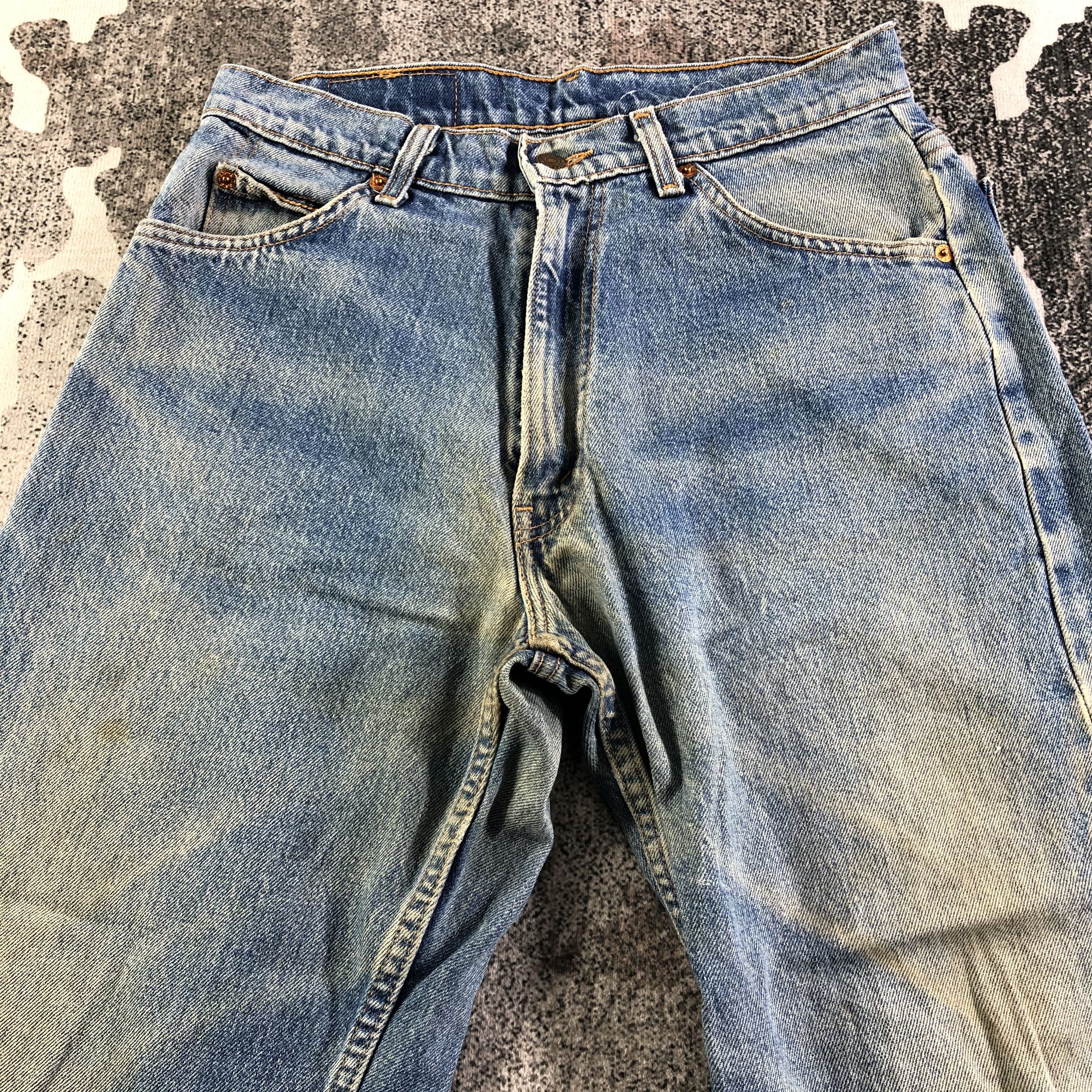 Levi's Vintage Levis 613 Jeans Faded Blue Denim KJ2985 Size US 29 - 3 Thumbnail