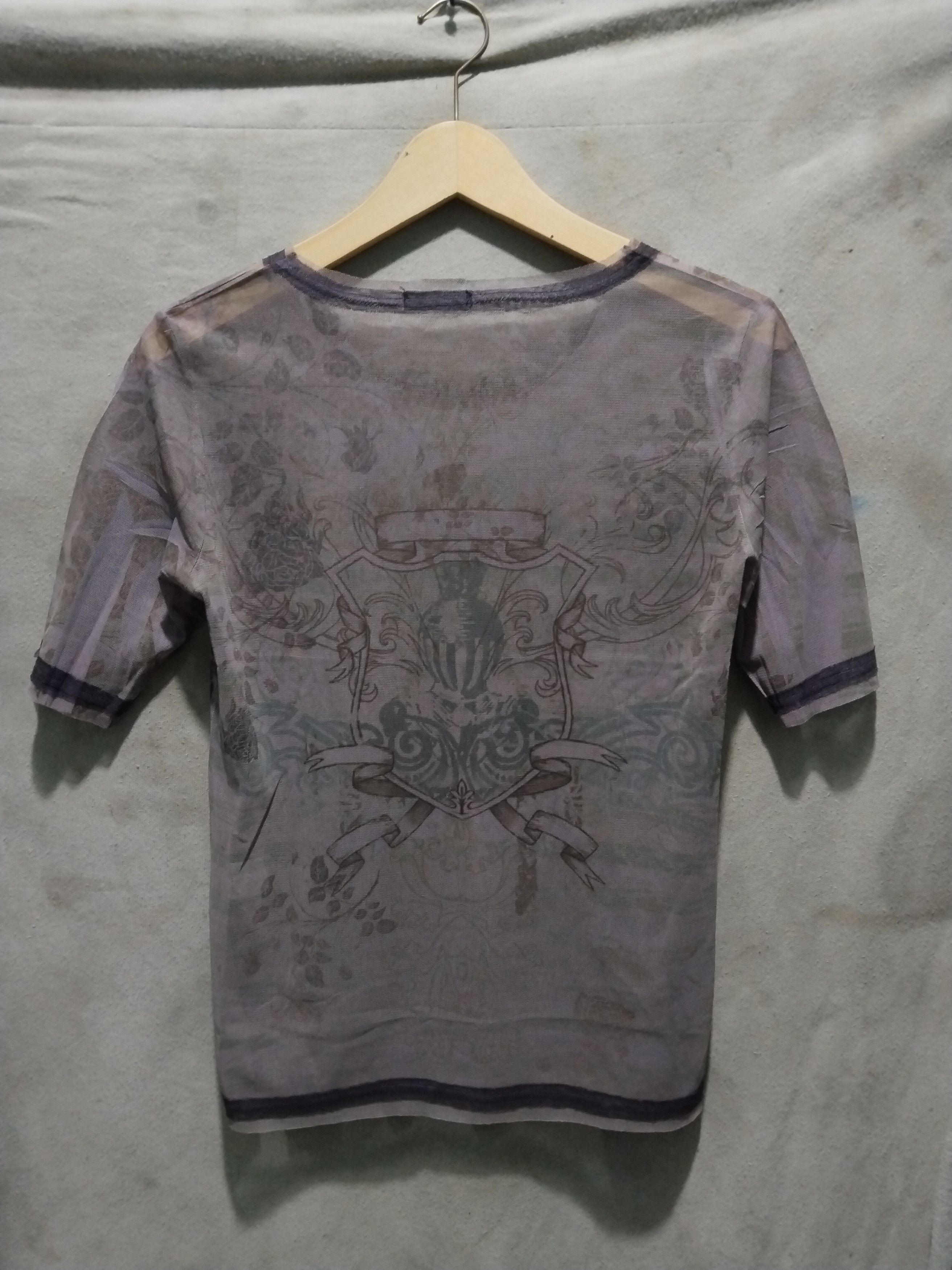 Jean Paul Gaultier Love rona shield tattoos mesh shirt Size US M / EU 48-50 / 2 - 2 Thumbnail