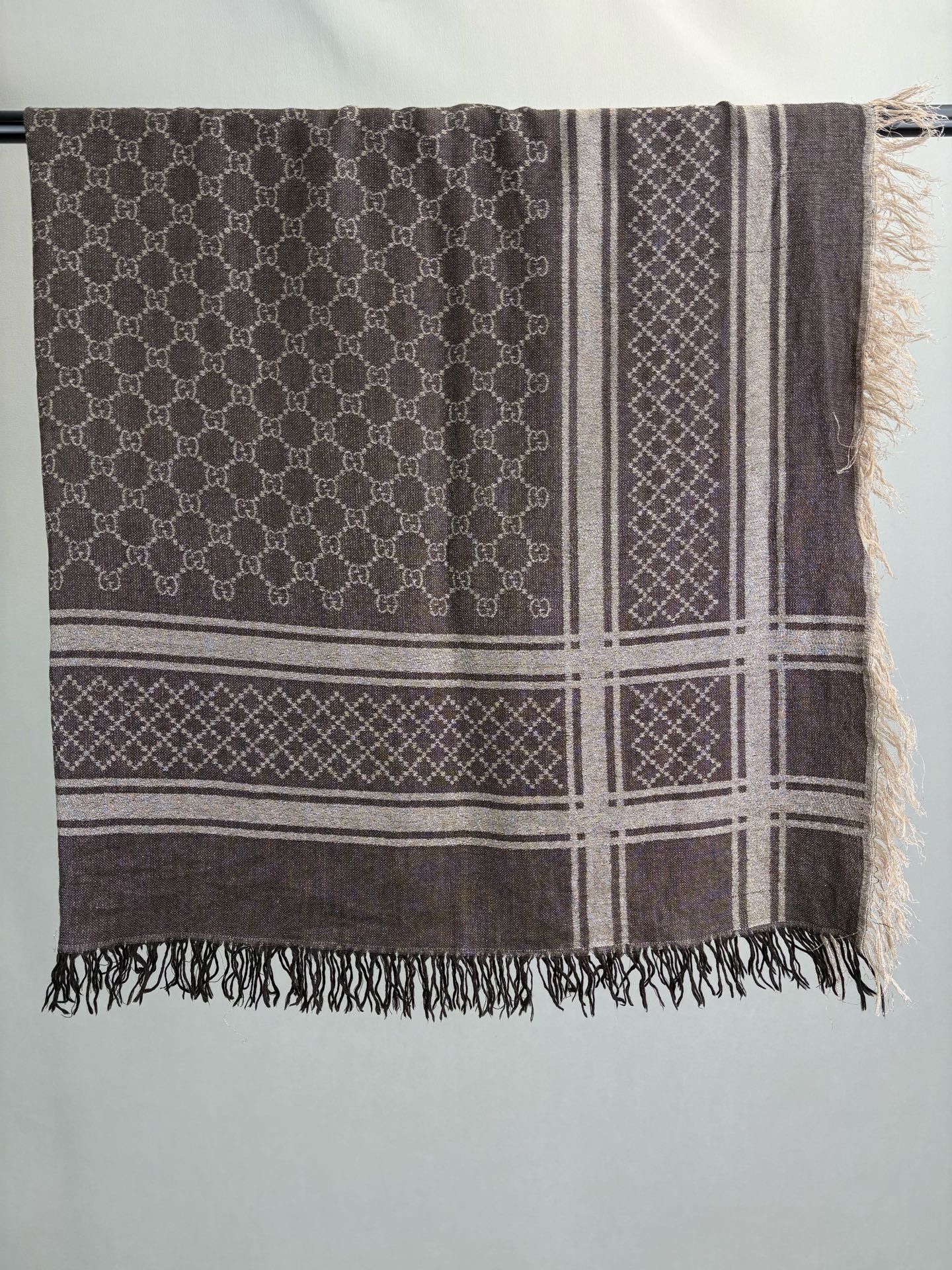 Gucci Gucci Double G Logo Wool Scarf Size ONE SIZE - 1 Thumbnail
