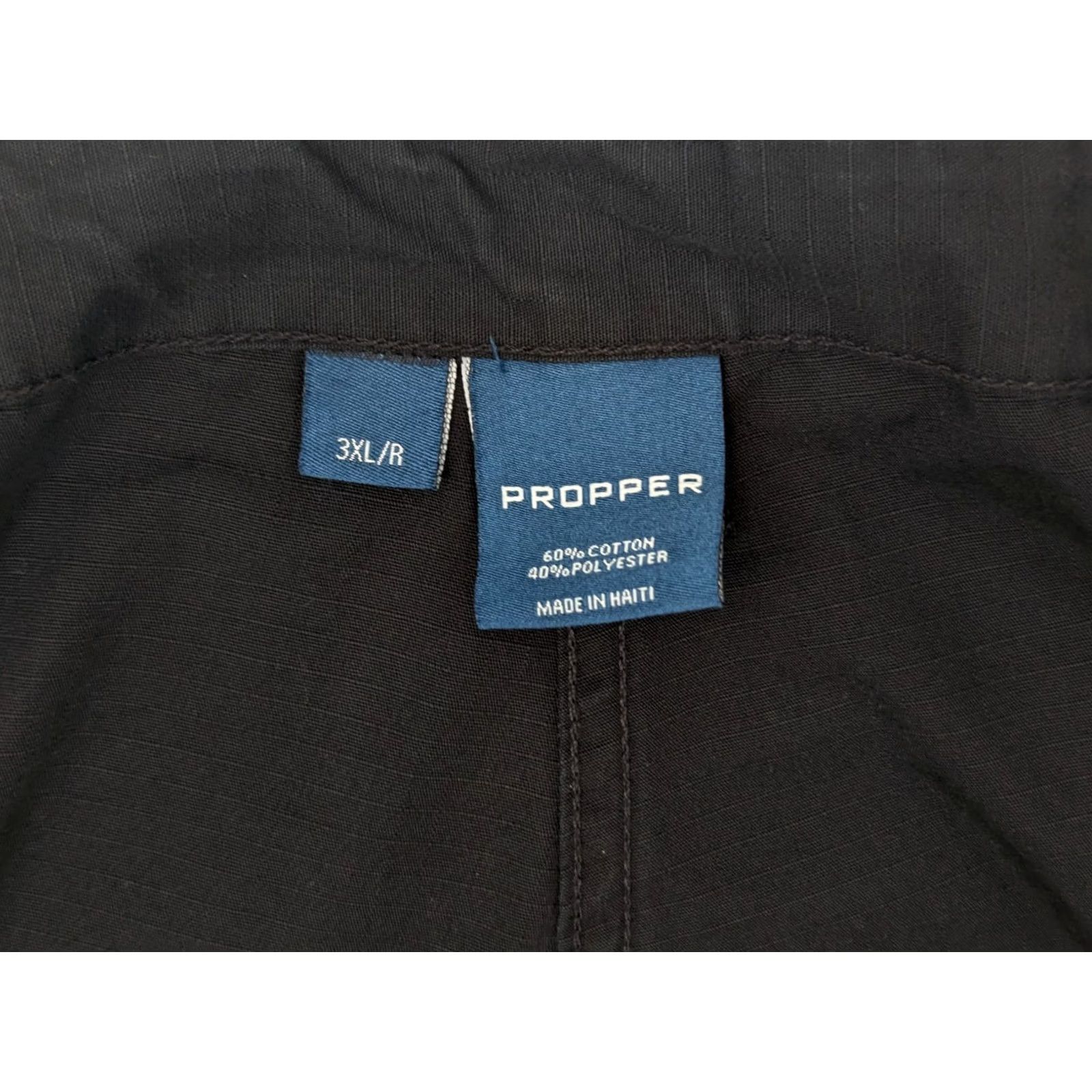 Propper Propper Tactical Ripstop Cargo Pants Men 3XL 48x27 Black Cargo Regular 6 Pocket Utility Belted Waist Jeans - Police EMS USA Style Size US 39 - 7 Thumbnail