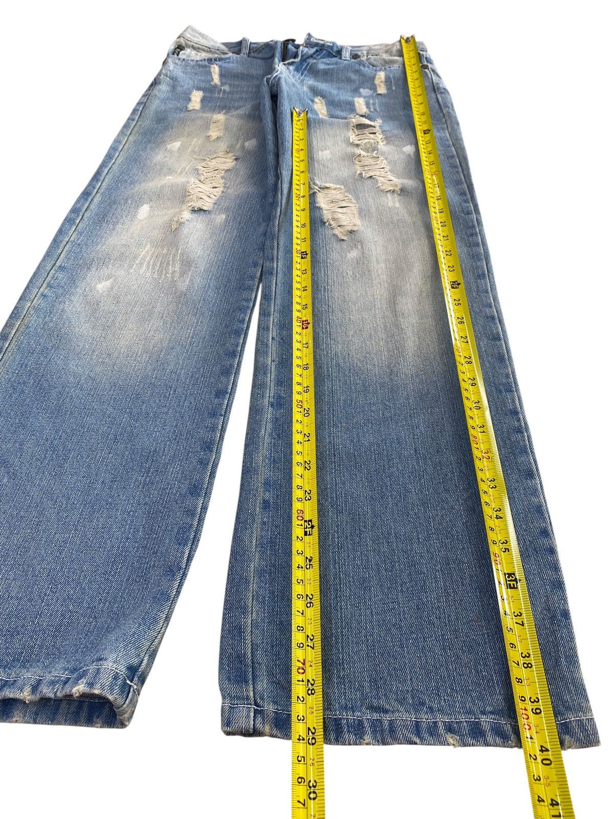 Other America & First Brand Ripped Faded Wash Style Baggy Jeans Size US 30 / EU 46 - 7 Thumbnail