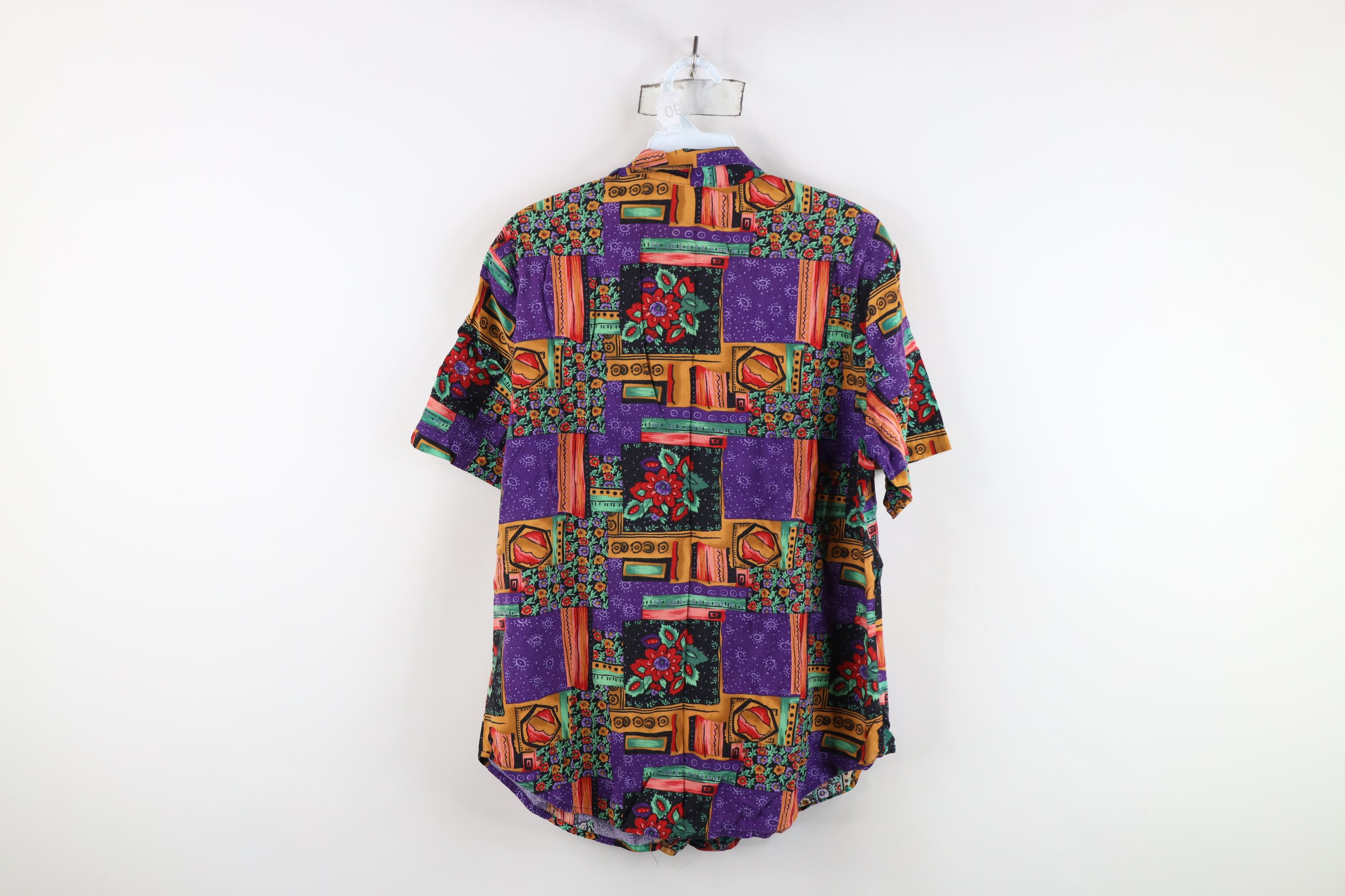 Vintage Vintage 90s Streetwear Flower Camp Collar Button Shirt USA Size M / US 6-8 / IT 42-44 - 9 Thumbnail