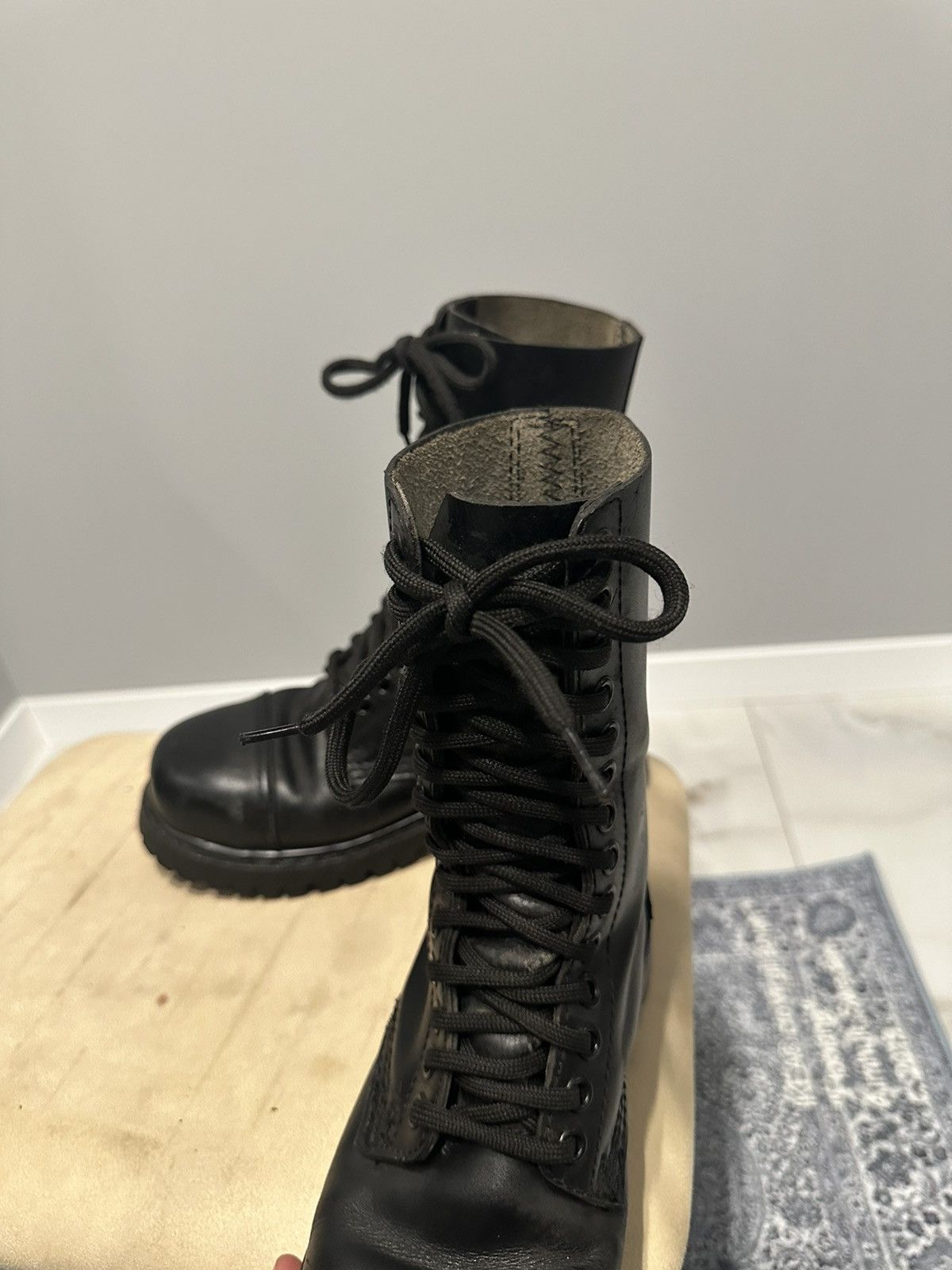 Undercover Undercover Avant Garde Vintage Leather Boots Steel Toe Size US 5 / EU 37 - 9 Thumbnail