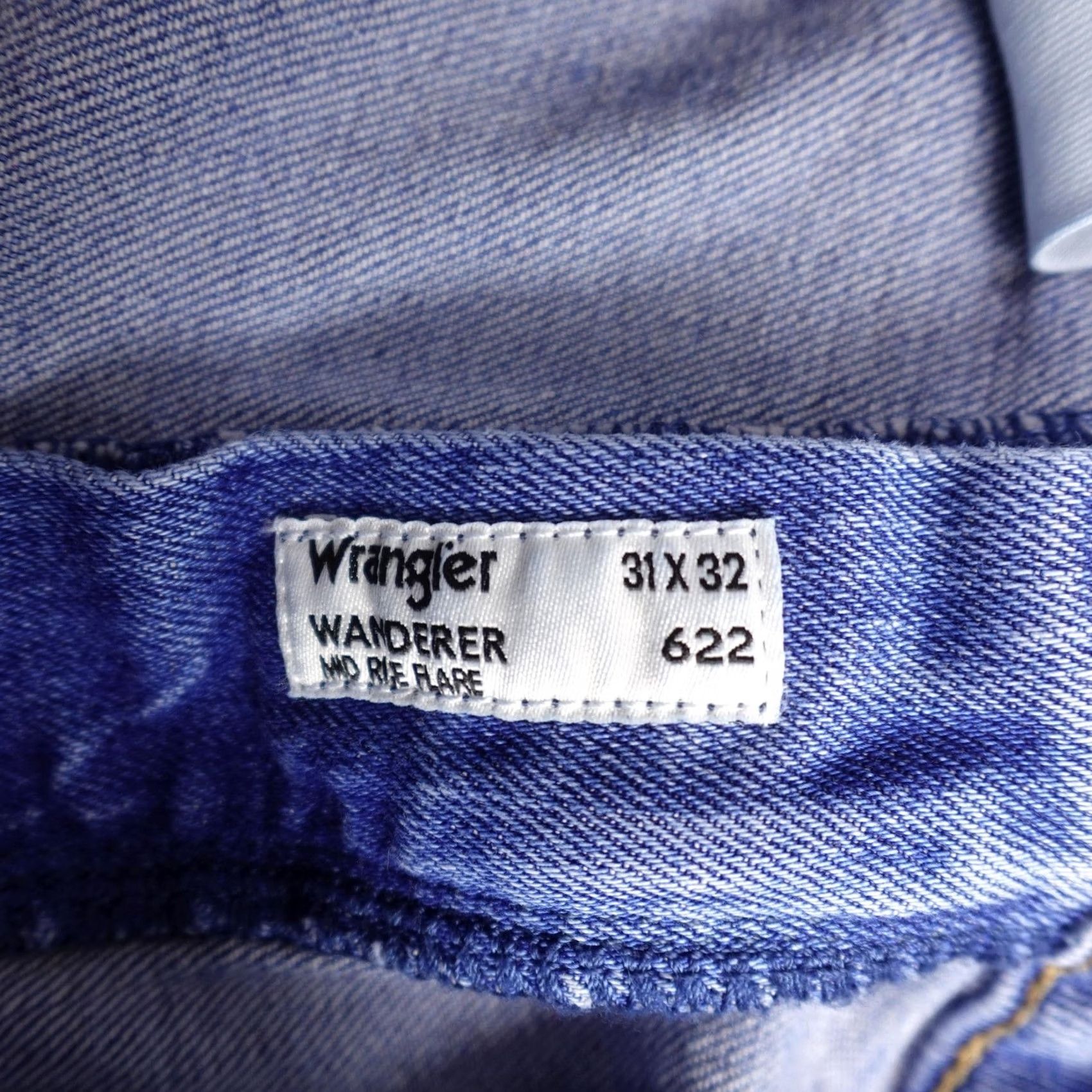 Wrangler Wrangler Wanderer Jeans Womens 31x32 Light Wash Flare Stretch Denim High Rise Size 24" / US 00 / IT 34 - 4 Thumbnail