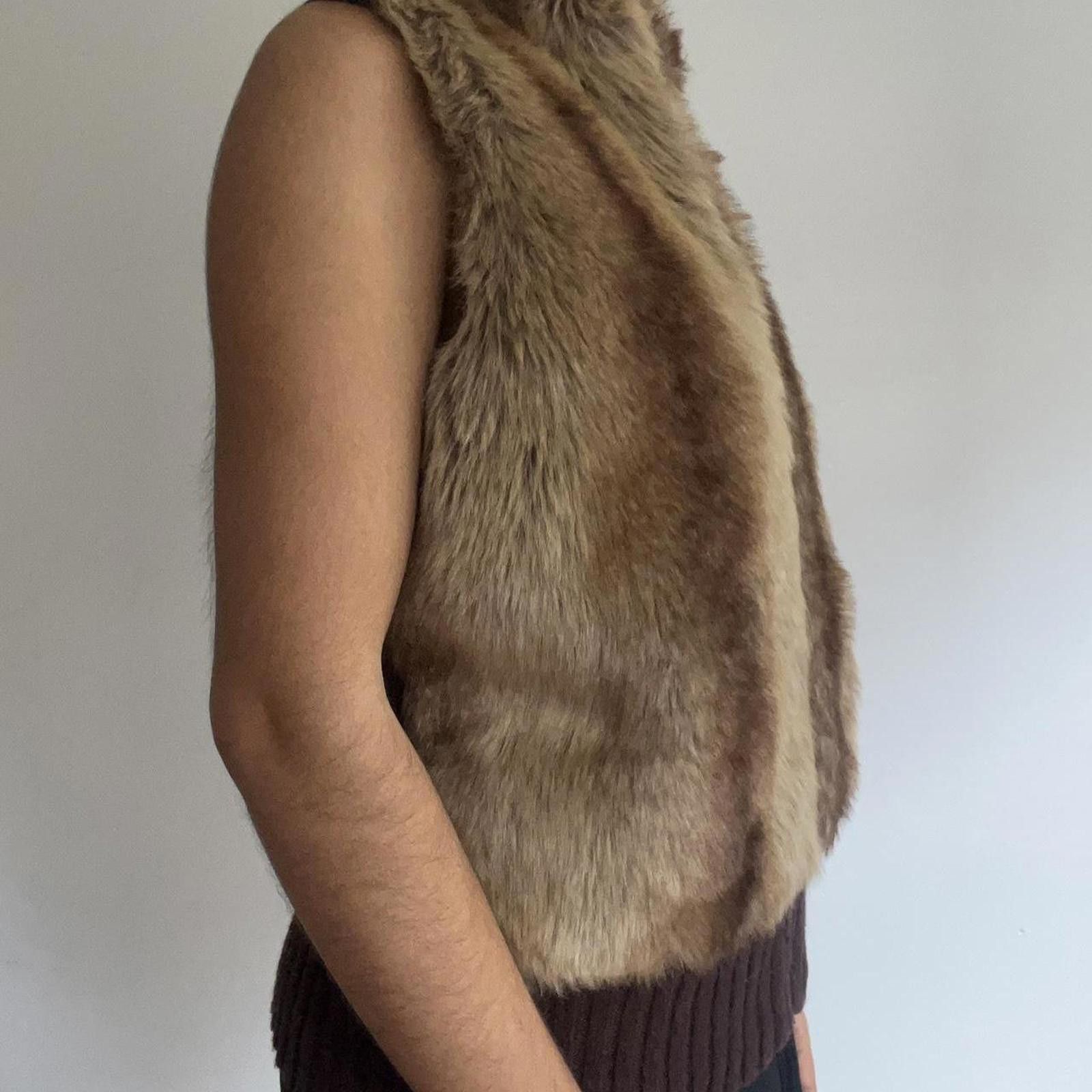 Other Faux fur vest with a high collar and zipper closure Size L / US 10 / IT 46 - 4 Thumbnail