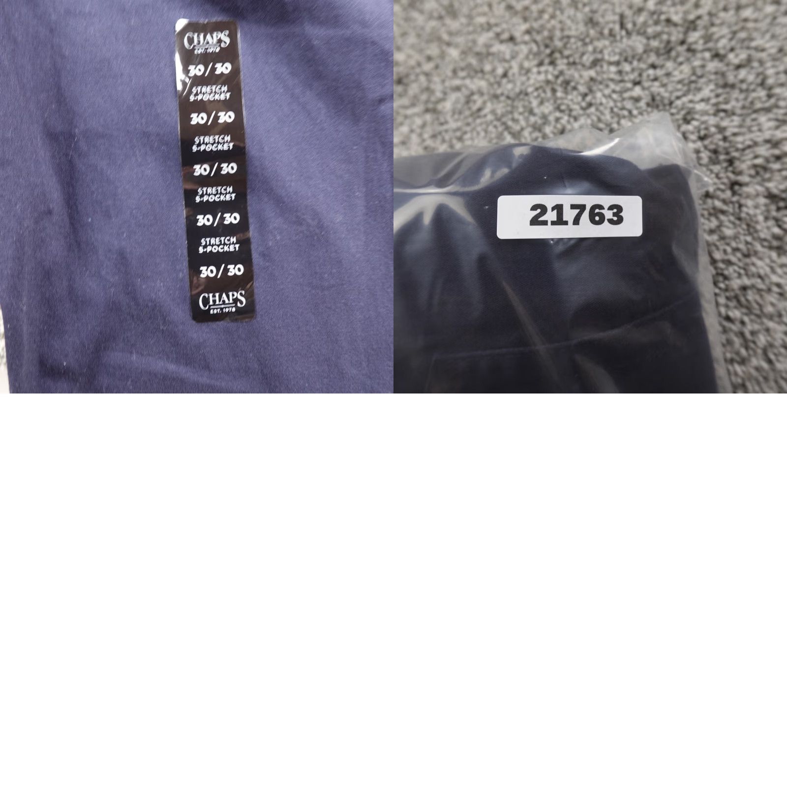 Chaps Chaps Pants Mens 30X30 Blue Chino 5 Pocket Stretch Golf Regular Inseam 30 Size US 30 / EU 46 - 9 Thumbnail
