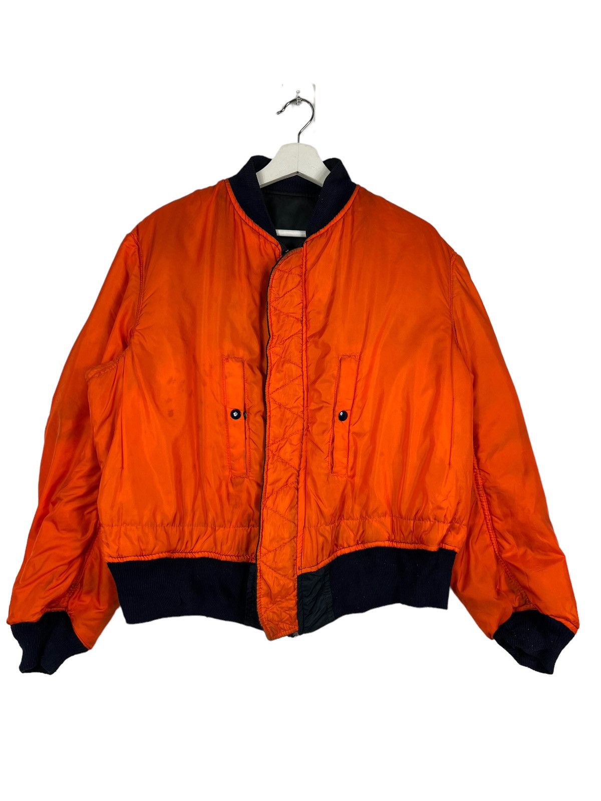 Alpha Industries 🔥 VINTAGE ALPHA BOMBER JACKET Size US L / EU 52-54 / 3 - 13 Thumbnail