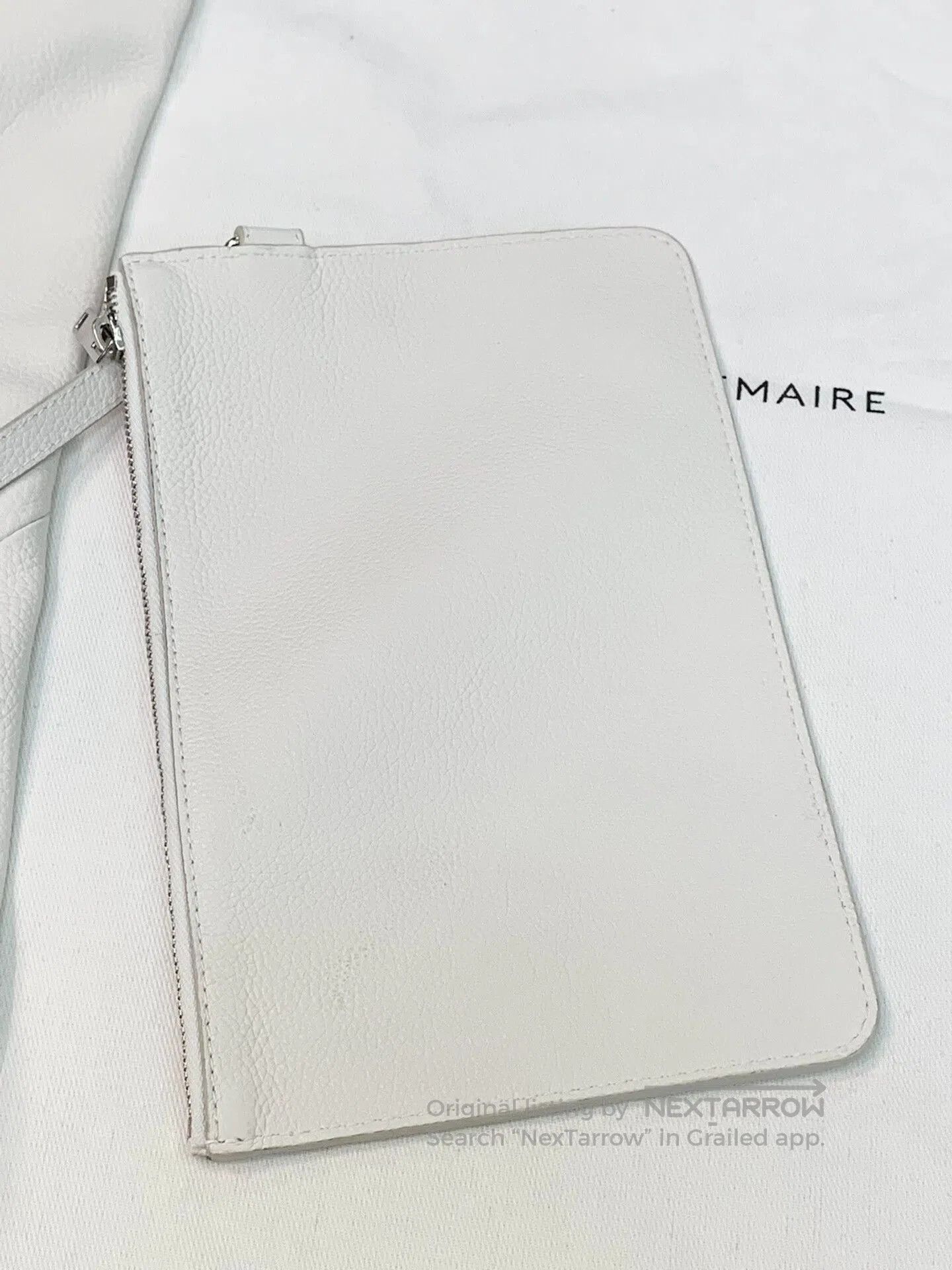 Lemaire Lemaire Large White Cowhide Croissant Bag. Size ONE SIZE - 6 Thumbnail