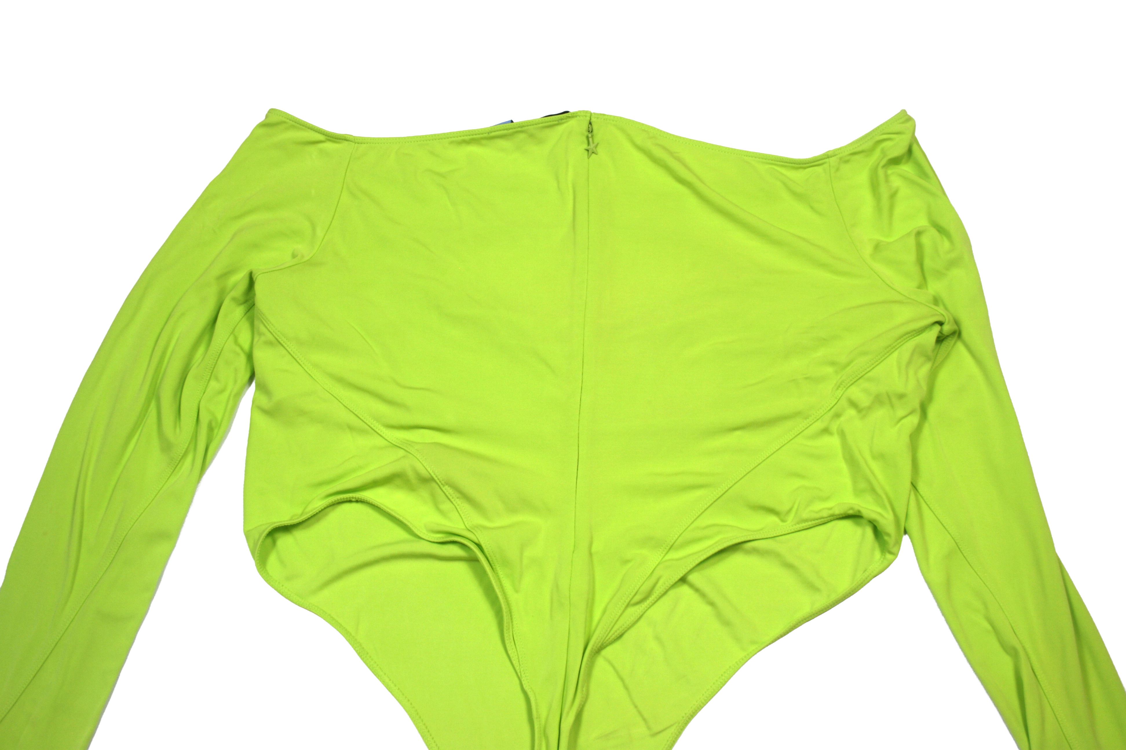 H&M × Mugler Green Stretch Bodysuit Size XXL / US 16-18 / IT 52-54 - 4 Thumbnail
