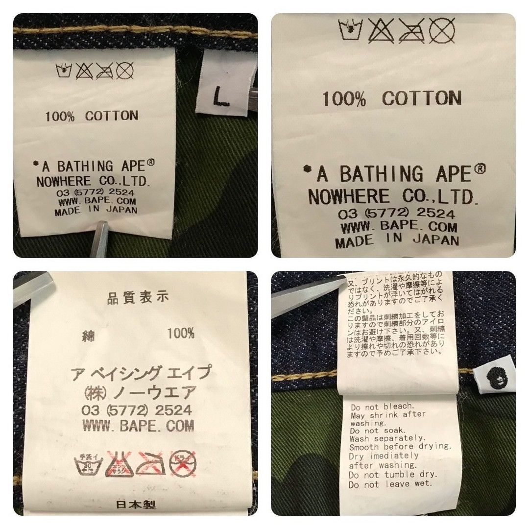 Bape BAPE STA Denim Pants a bathing ape star NIGO BAPESTA ★size L Size US 34 / EU 50 - 9 Thumbnail
