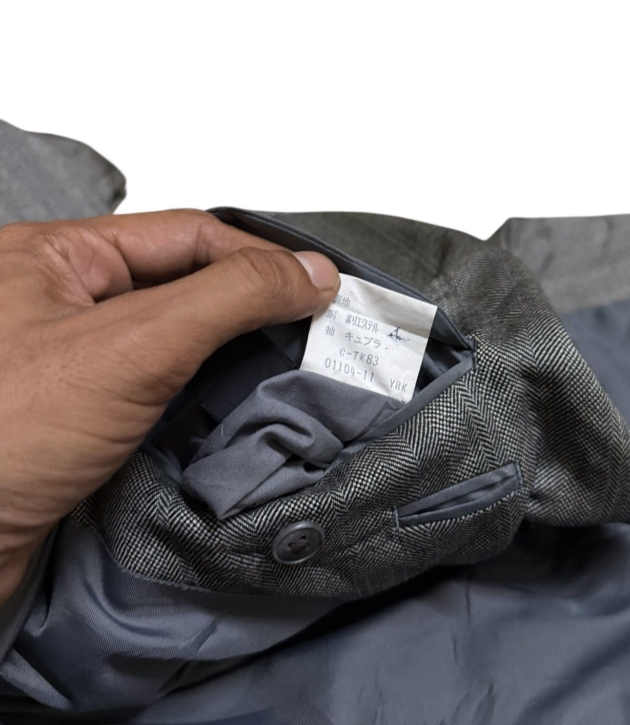 Burberry Burberrys Blazers Grey Vintage Size 38L - 7 Thumbnail