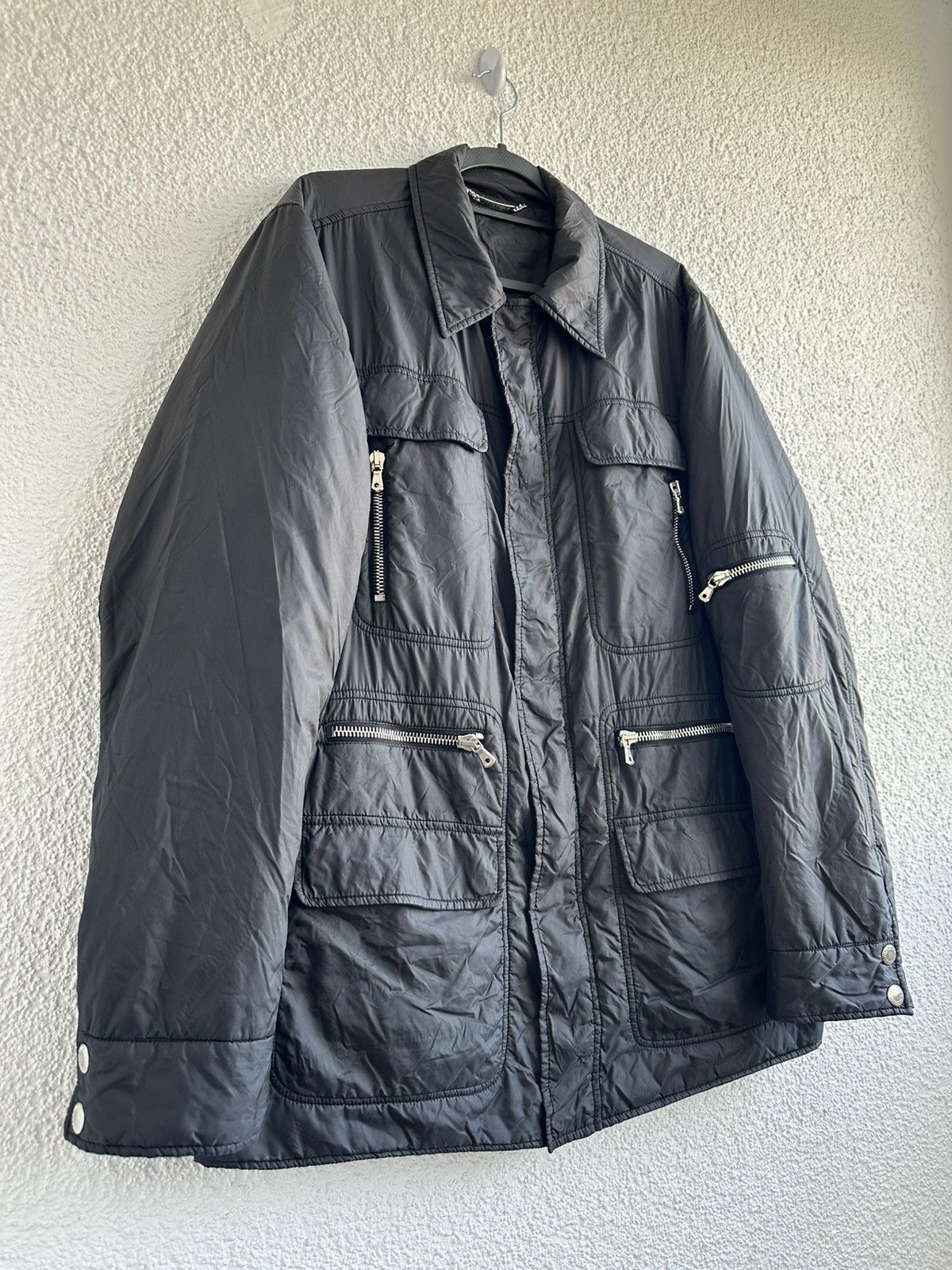 Dolce & Gabbana Dolce&Gabbana Multipocket Military Cargo Black Nylon Jacket Size US L / EU 52-54 / 3 - 3 Thumbnail